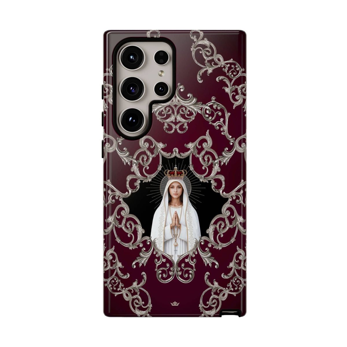 Our Lady of Fatima Hard Phone Case (Baroque Mahogany) Copyright VENXARA