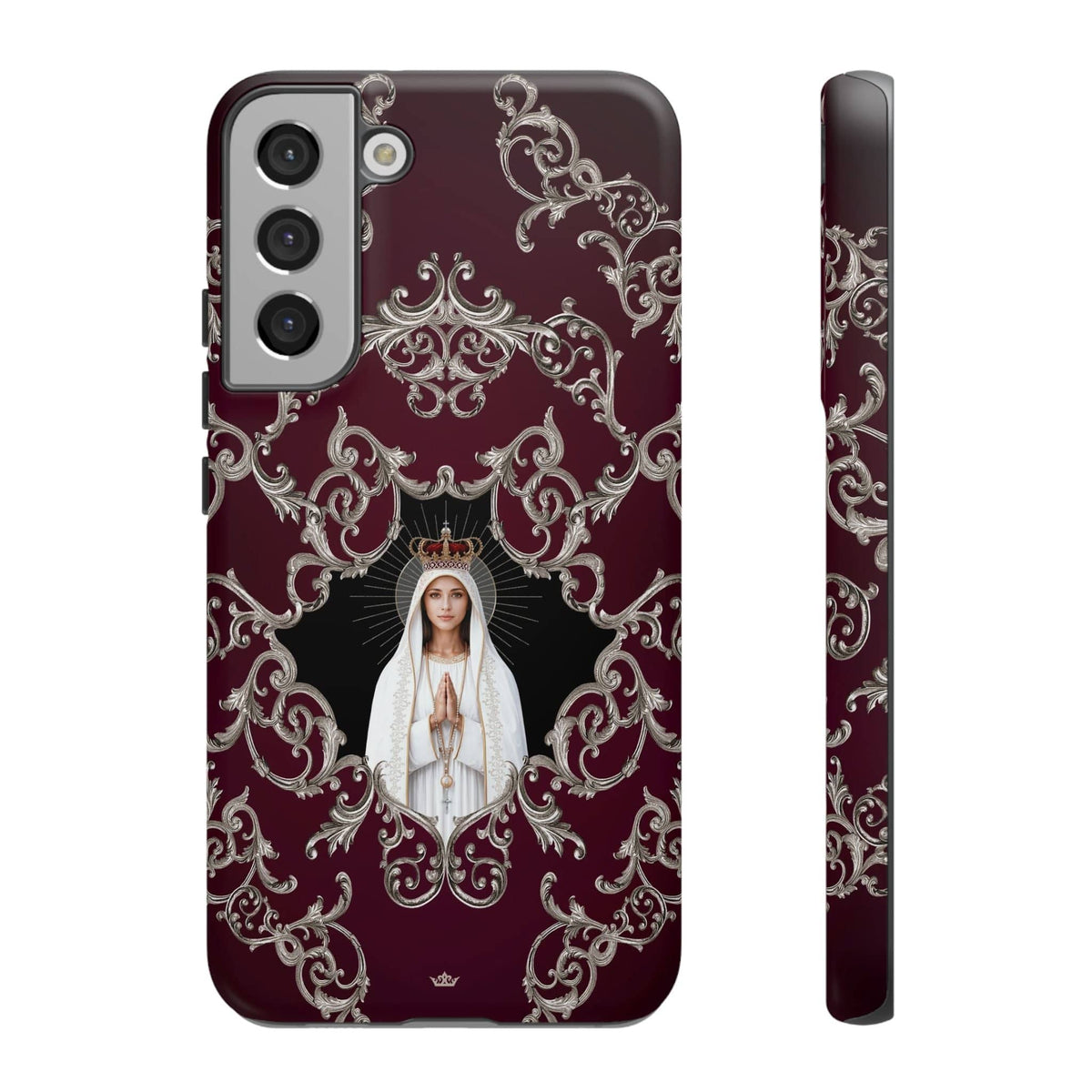 Our Lady of Fatima Hard Phone Case (Baroque Mahogany) Copyright VENXARA