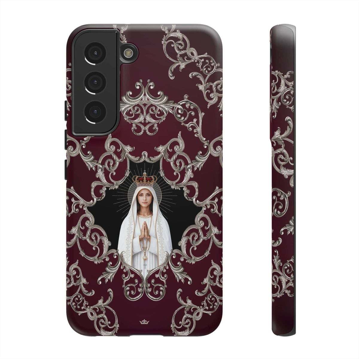 Our Lady of Fatima Hard Phone Case (Baroque Mahogany) Copyright VENXARA