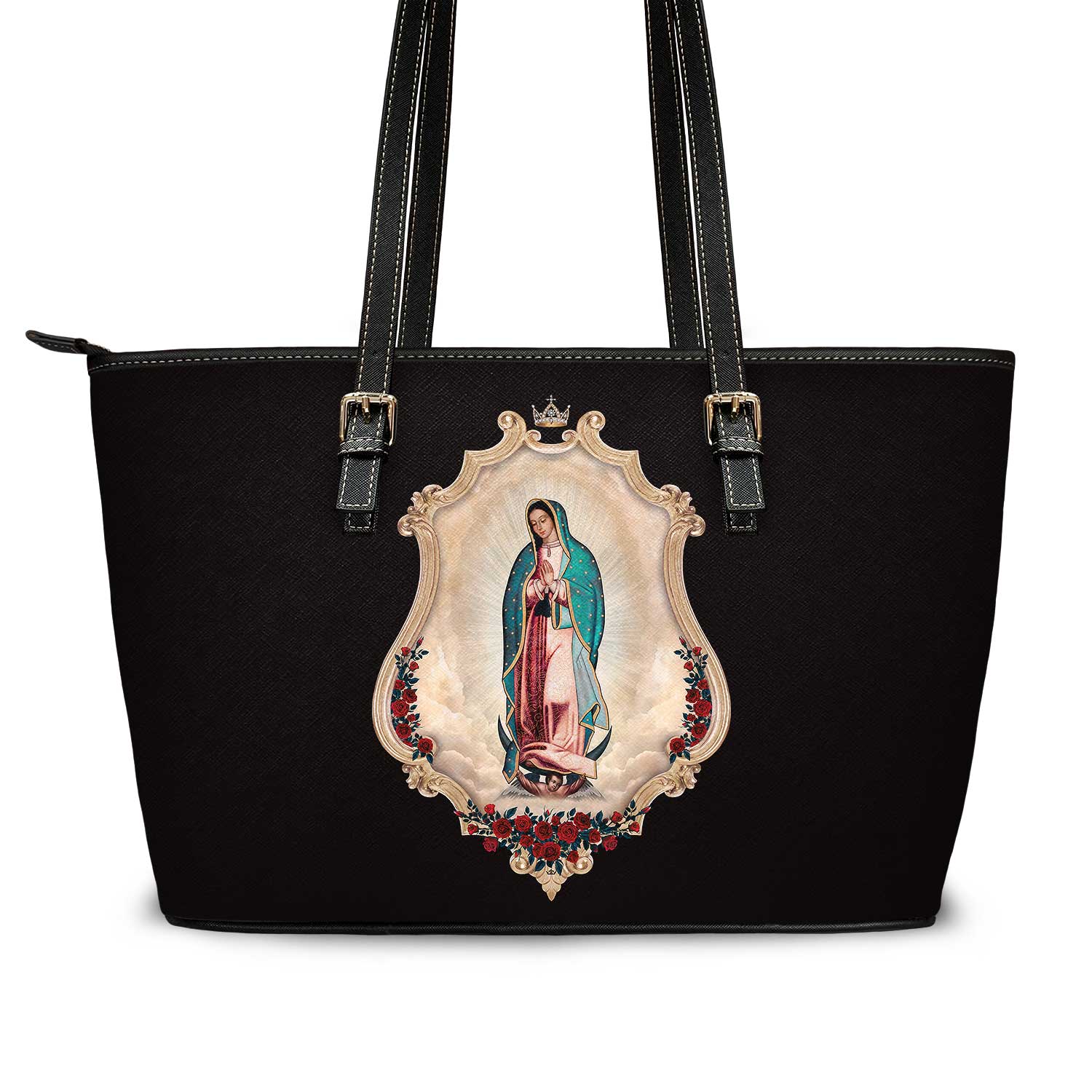 Our Lady of Guadalupe Tote Bag (Black) - VENXARA®