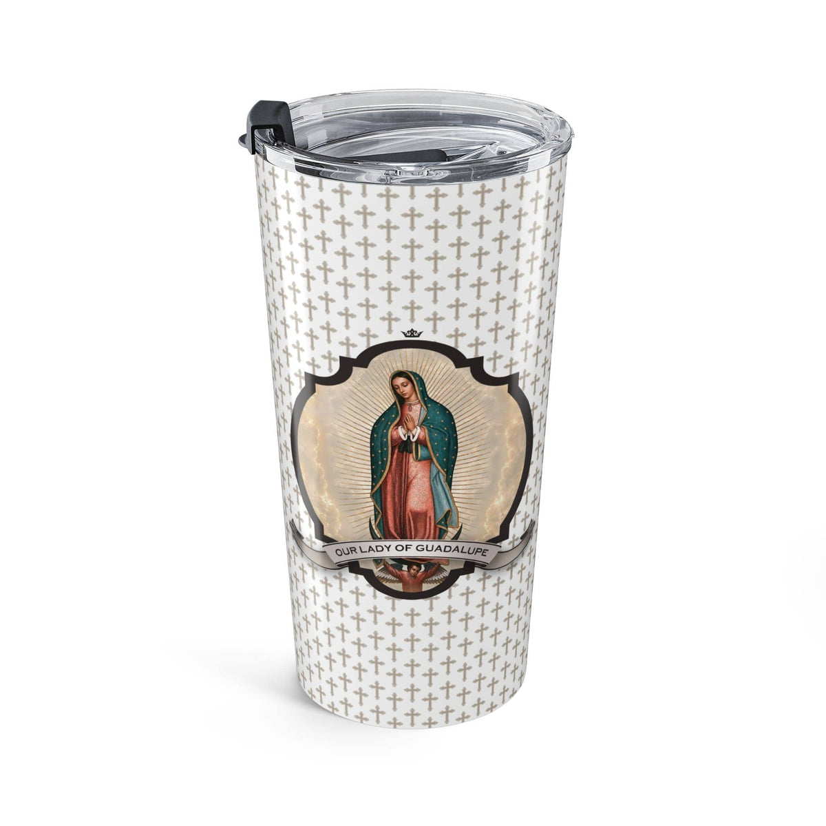 Our Lady of Guadalupe Tumbler (Crosses 20 oz) Copyright VENXARA