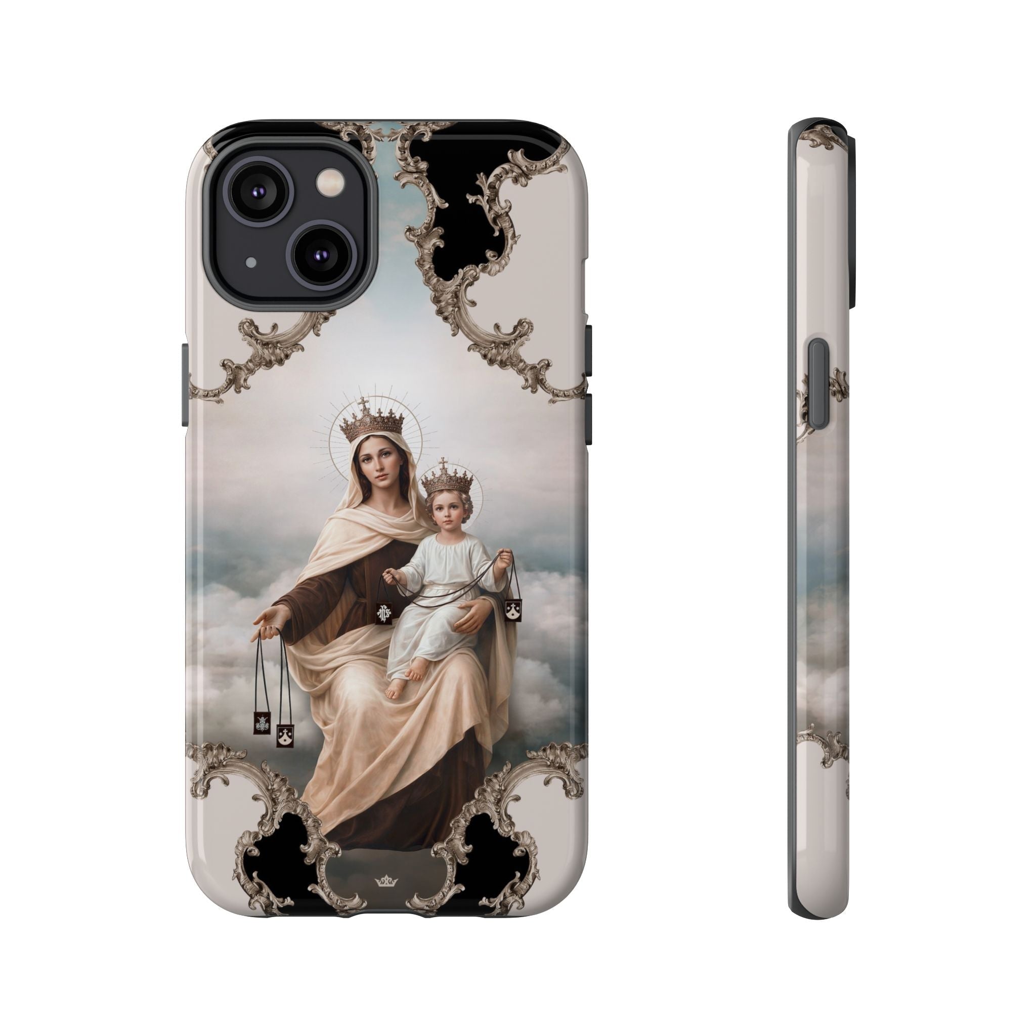 Our Lady of Mt. Carmel Hard Phone Case (Baroque) - Venxara