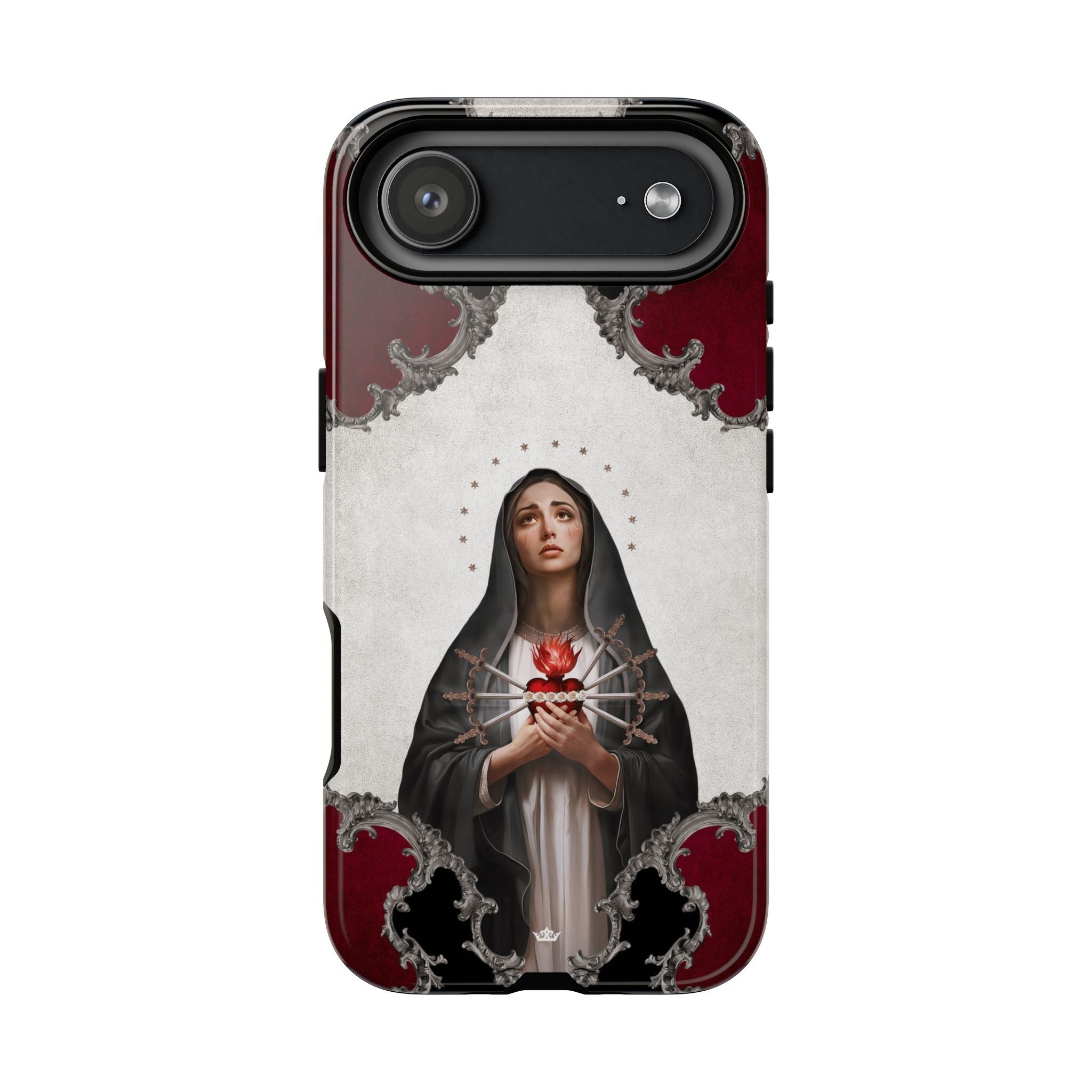 Our Lady of Sorrows Hard Phone Case (Baroque) - Venxara