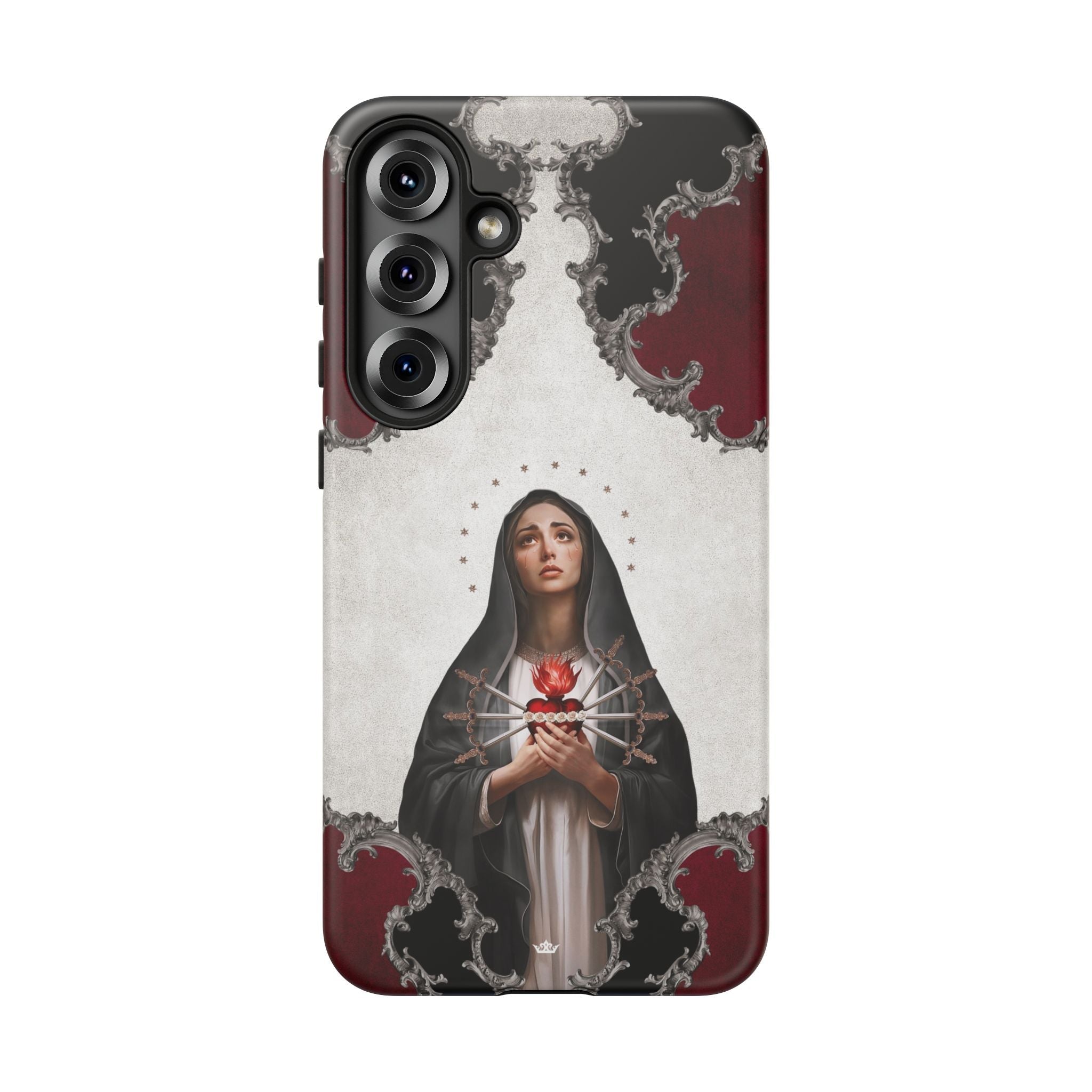 Our Lady of Sorrows Hard Phone Case (Baroque) - Venxara