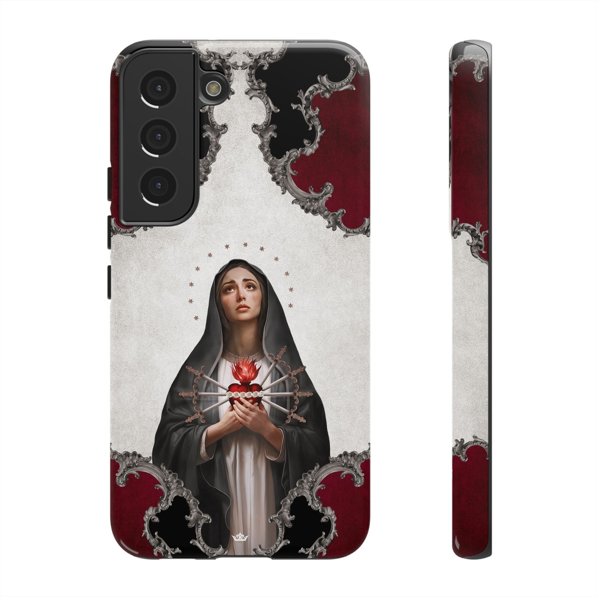 Our Lady of Sorrows Hard Phone Case (Baroque) - Venxara