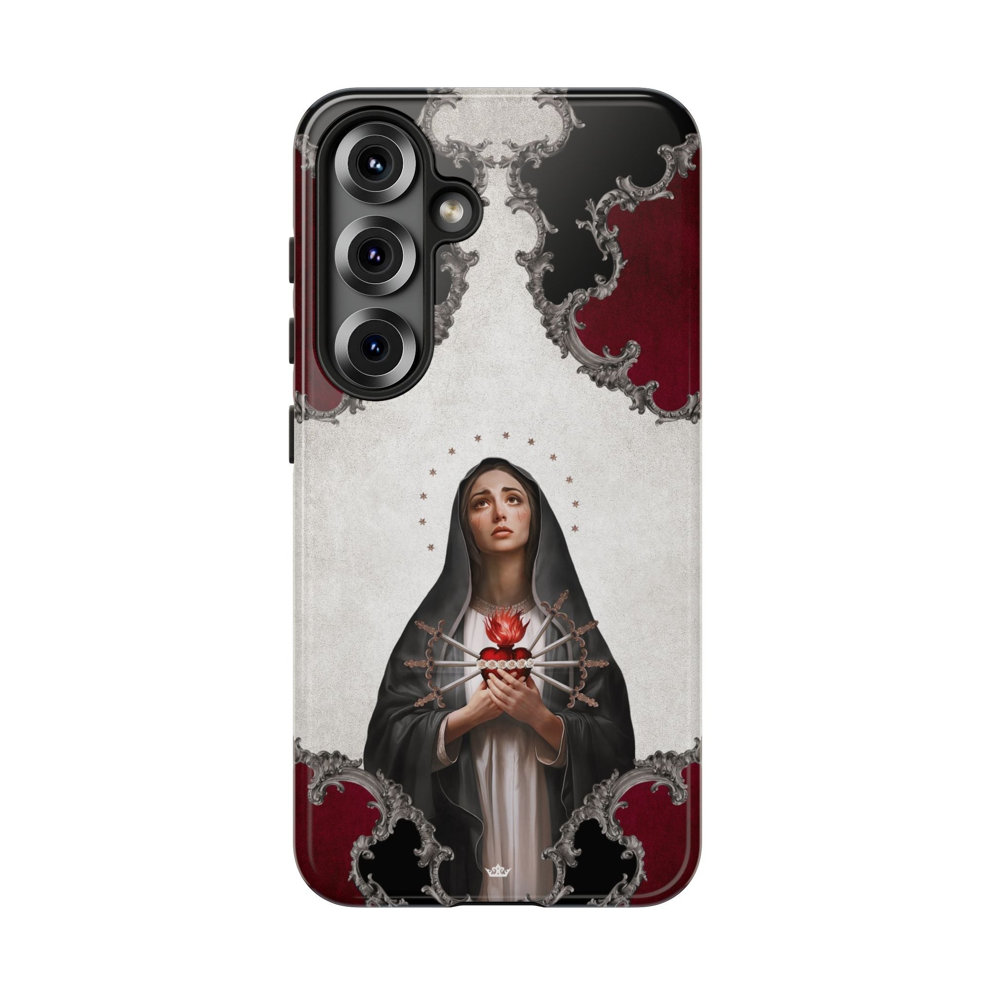 Our Lady of Sorrows Hard Phone Case (Baroque) - Venxara