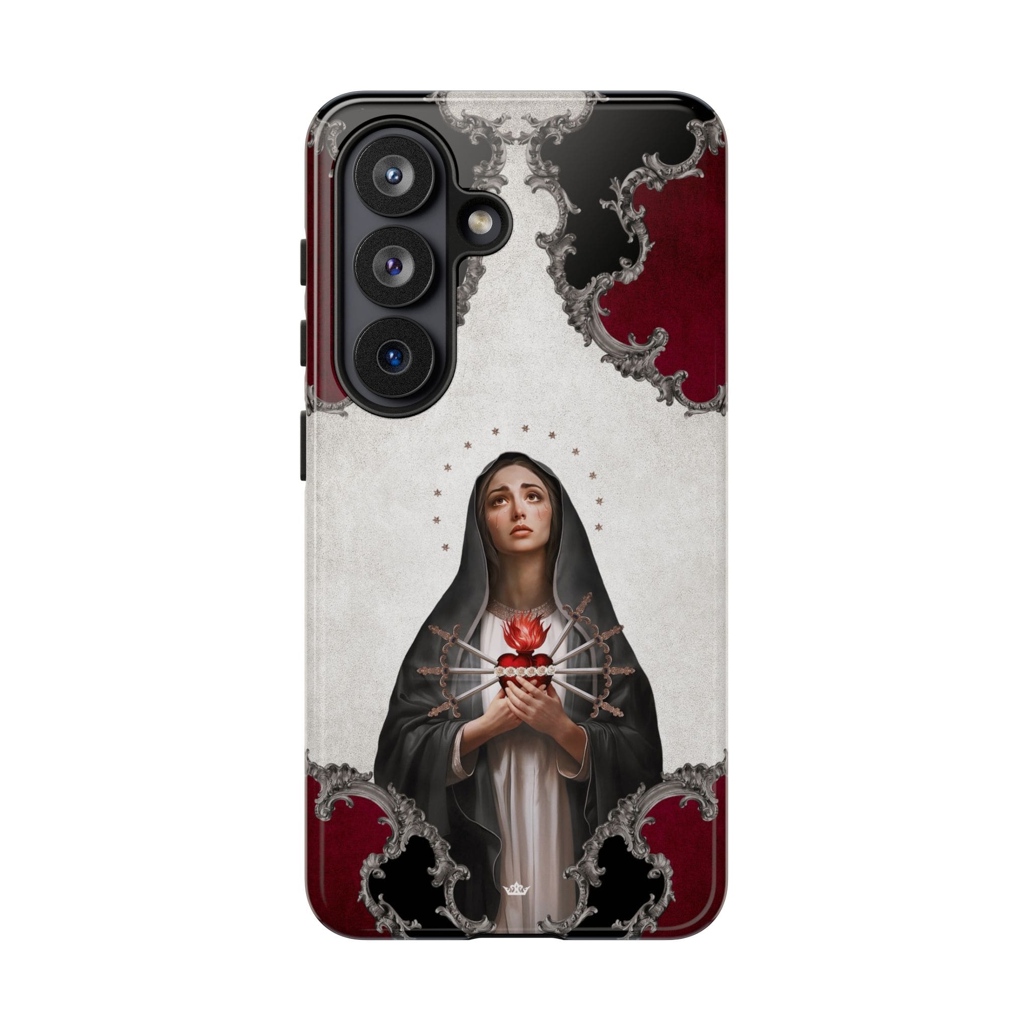 Our Lady of Sorrows Hard Phone Case (Baroque) Copyright VENXARA