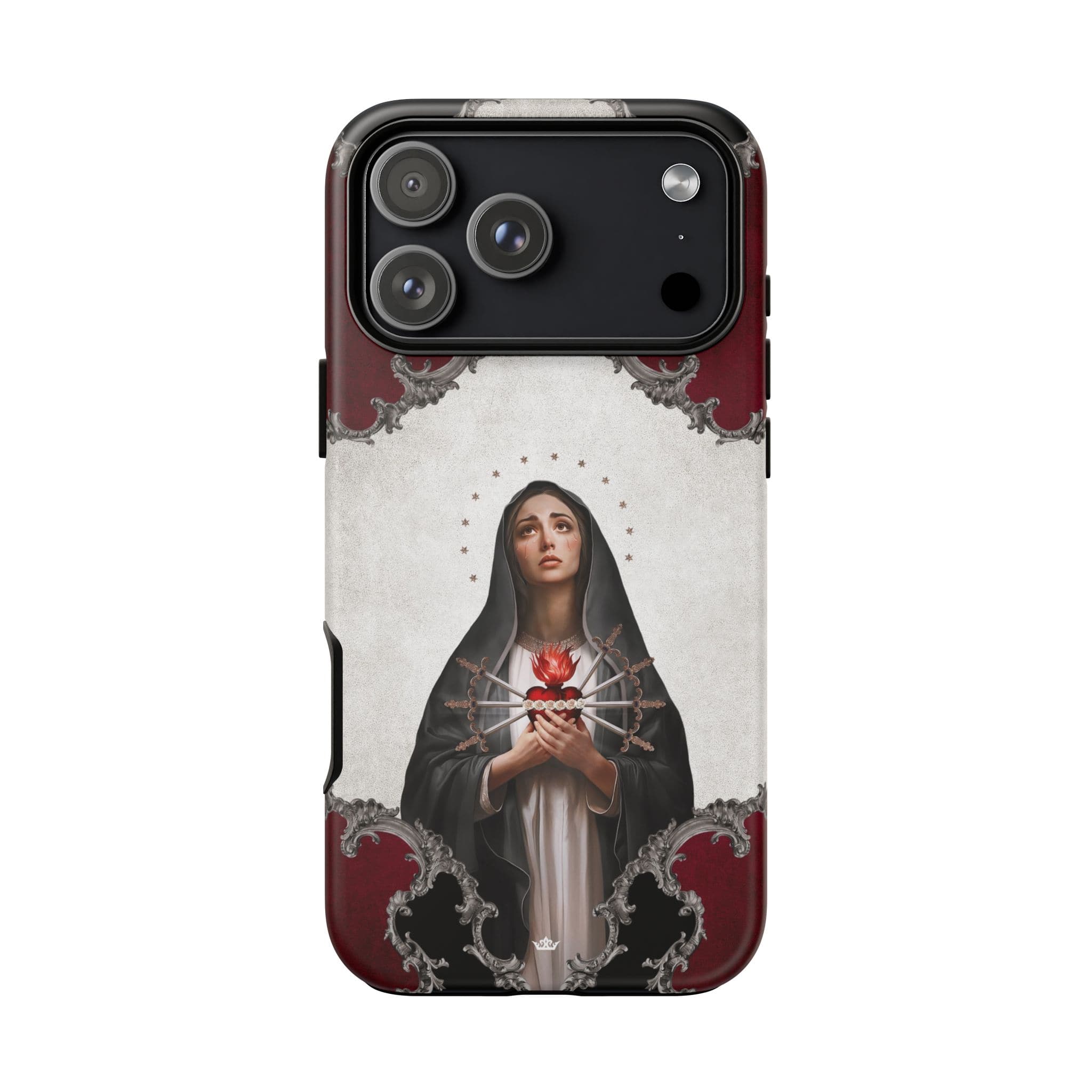 Our Lady of Sorrows Hard Phone Case (Baroque) Copyright VENXARA