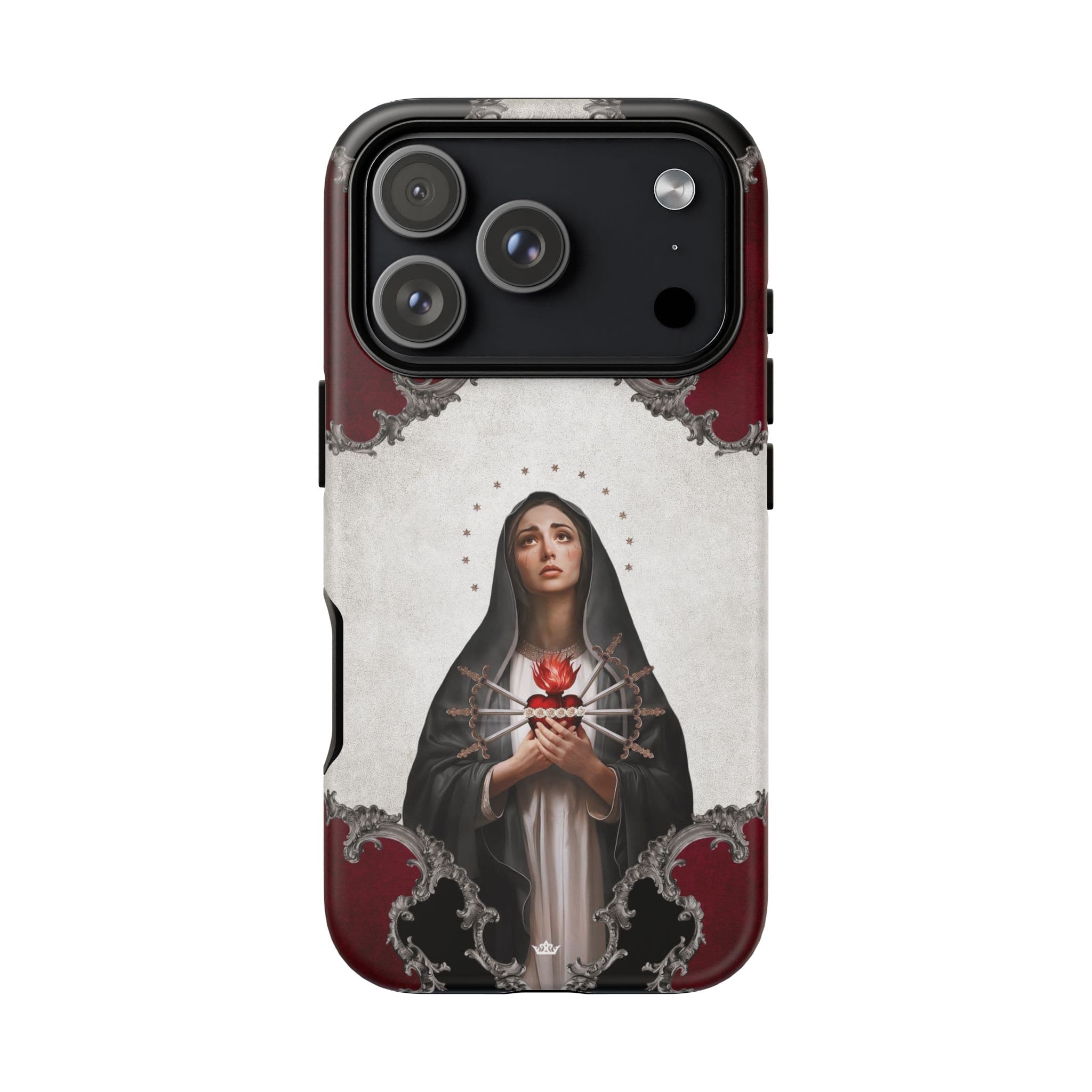 Our Lady of Sorrows Hard Phone Case (Baroque) Copyright VENXARA