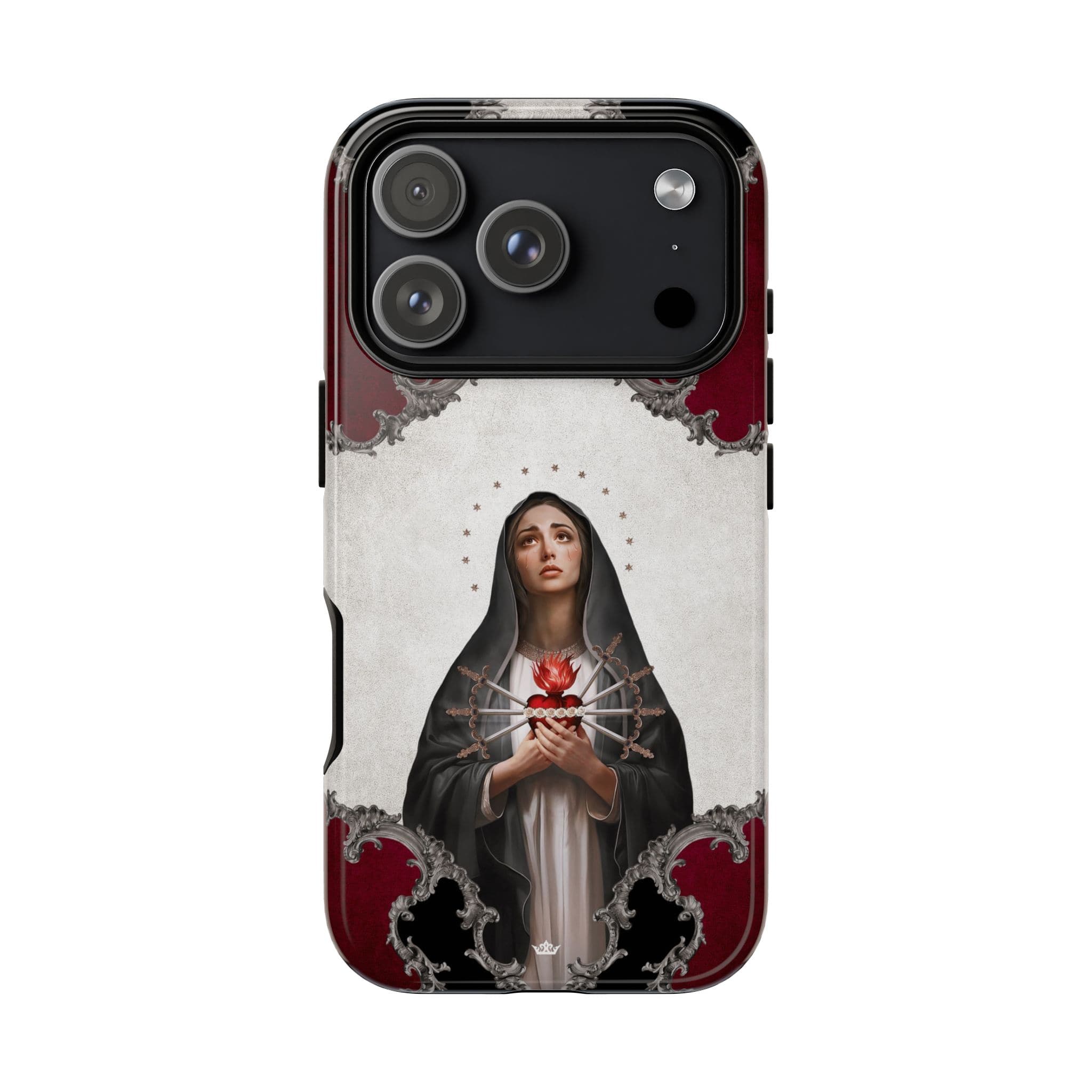 Our Lady of Sorrows Hard Phone Case (Baroque) Copyright VENXARA