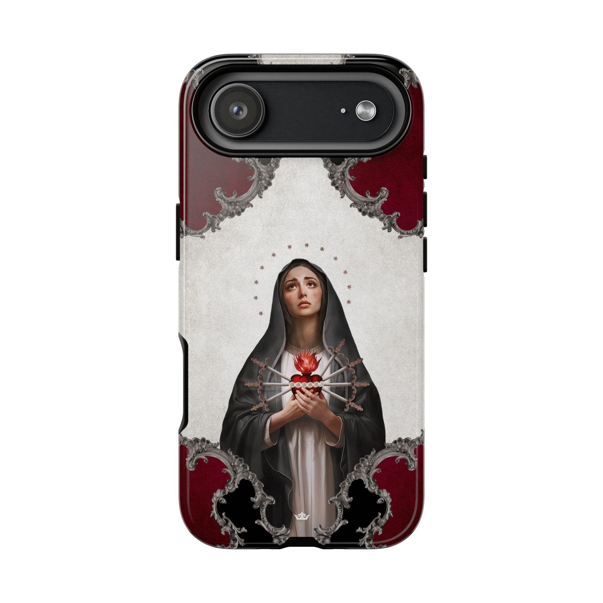 Our Lady of Sorrows Hard Phone Case (Baroque) Copyright VENXARA