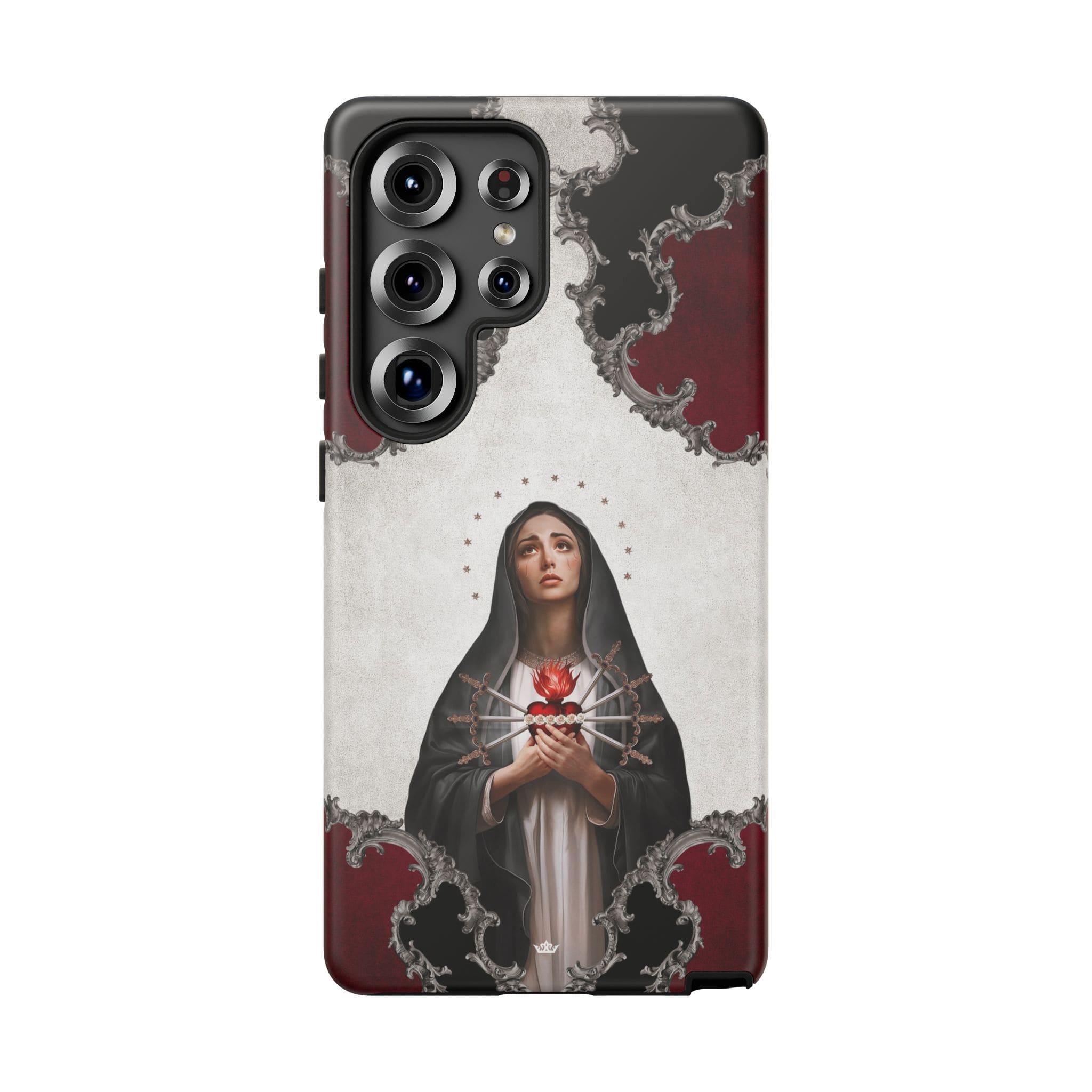 Our Lady of Sorrows Hard Phone Case (Baroque) Copyright VENXARA