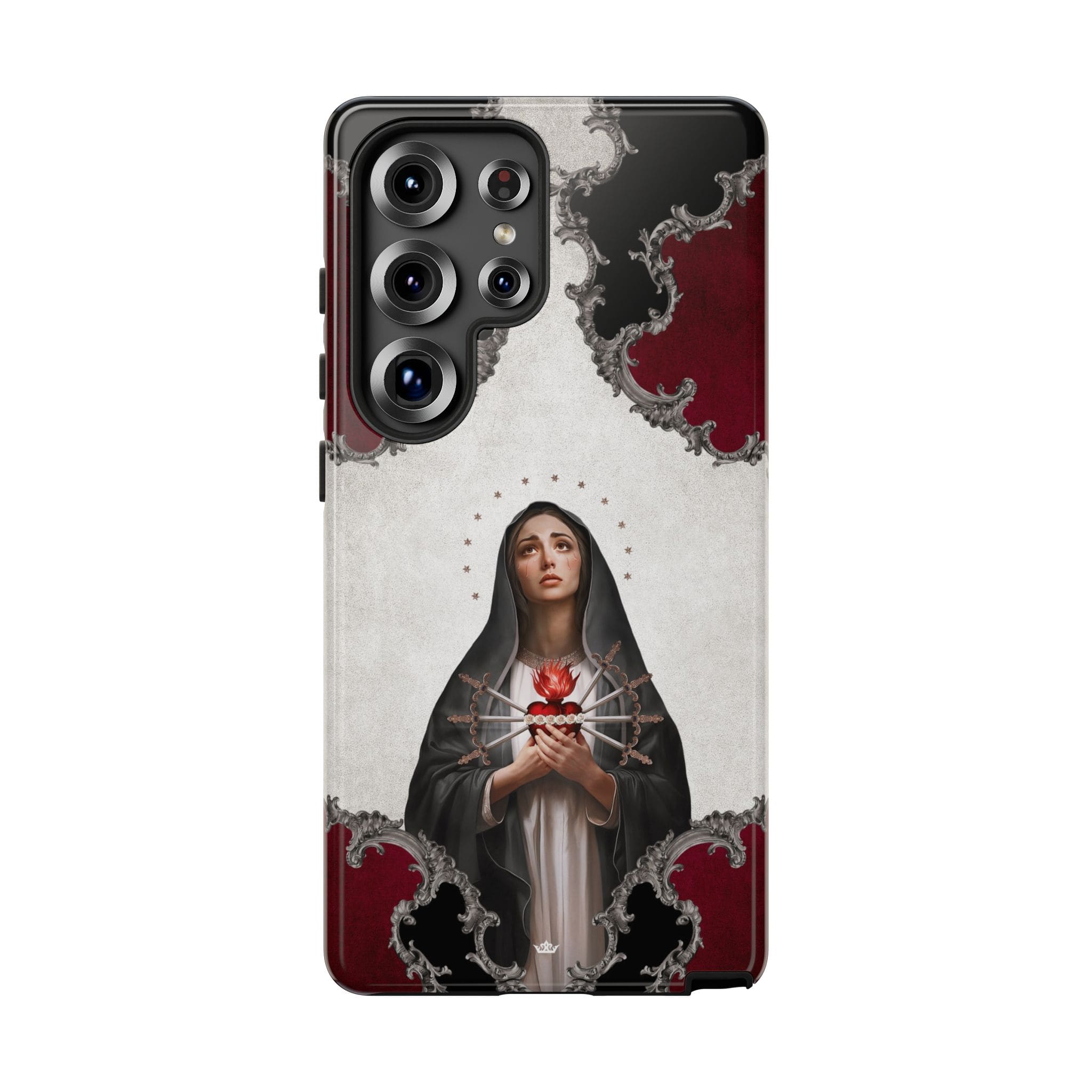 Our Lady of Sorrows Hard Phone Case (Baroque) Copyright VENXARA