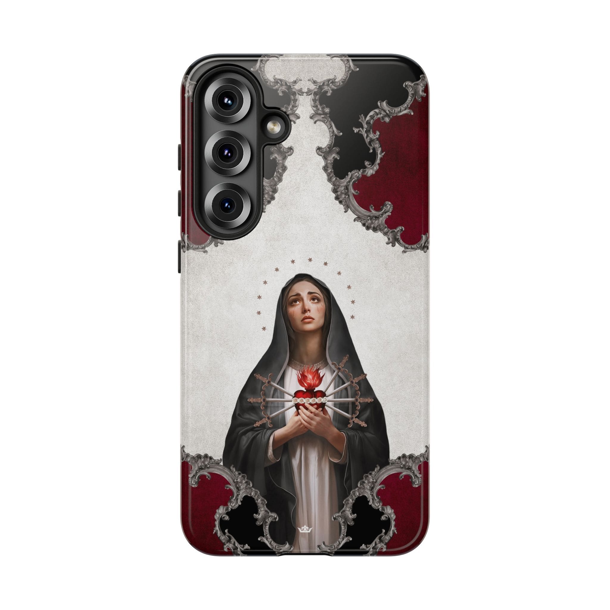 Our Lady of Sorrows Hard Phone Case (Baroque) Copyright VENXARA