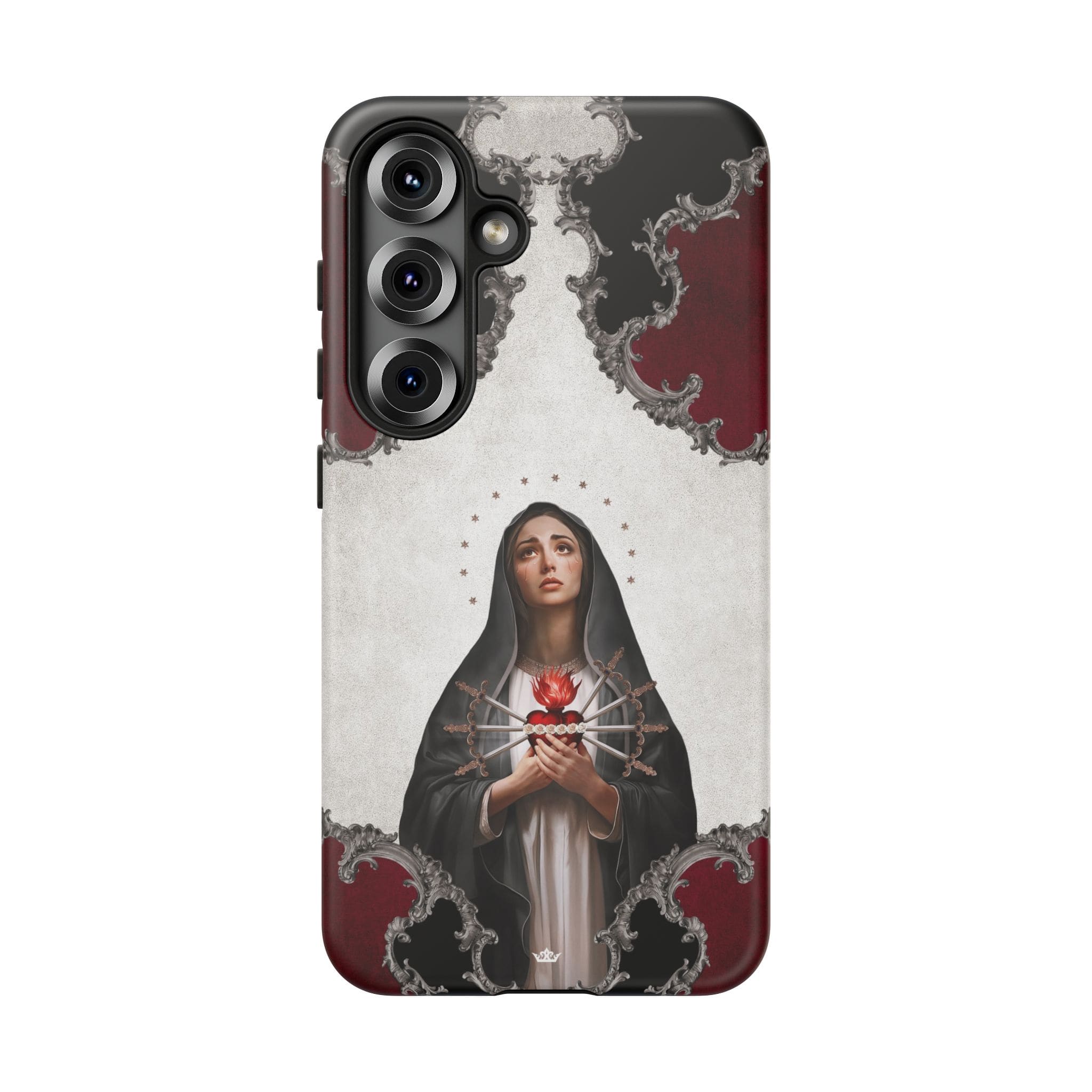 Our Lady of Sorrows Hard Phone Case (Baroque) Copyright VENXARA