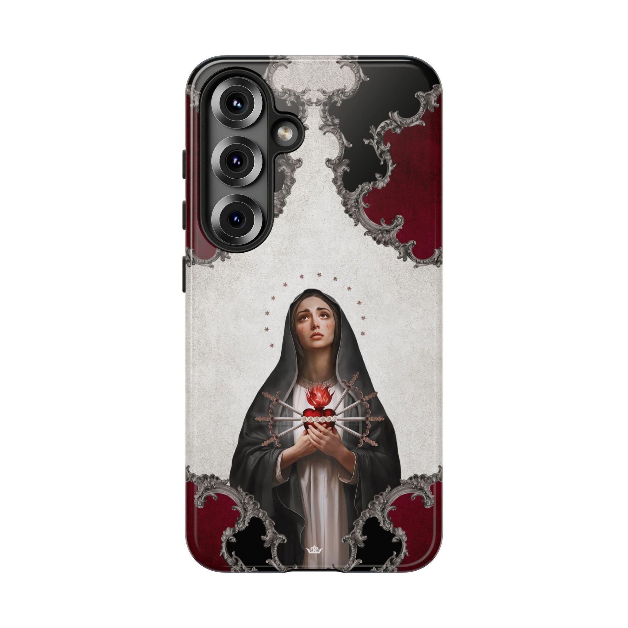 Our Lady of Sorrows Hard Phone Case (Baroque) Copyright VENXARA