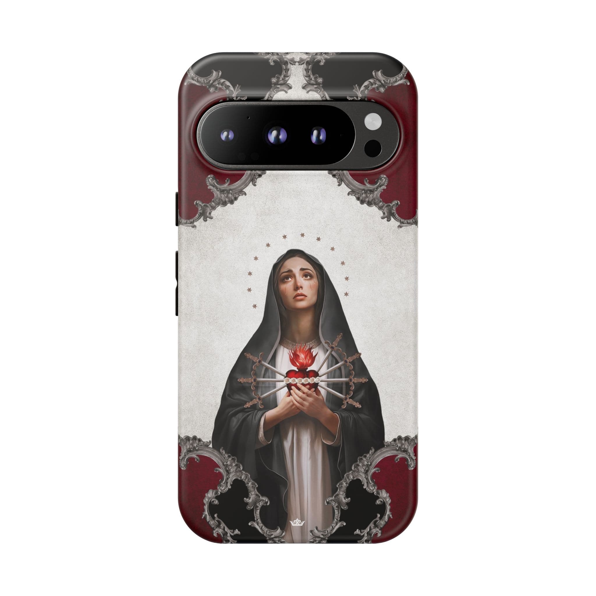 Our Lady of Sorrows Hard Phone Case (Baroque) Copyright VENXARA