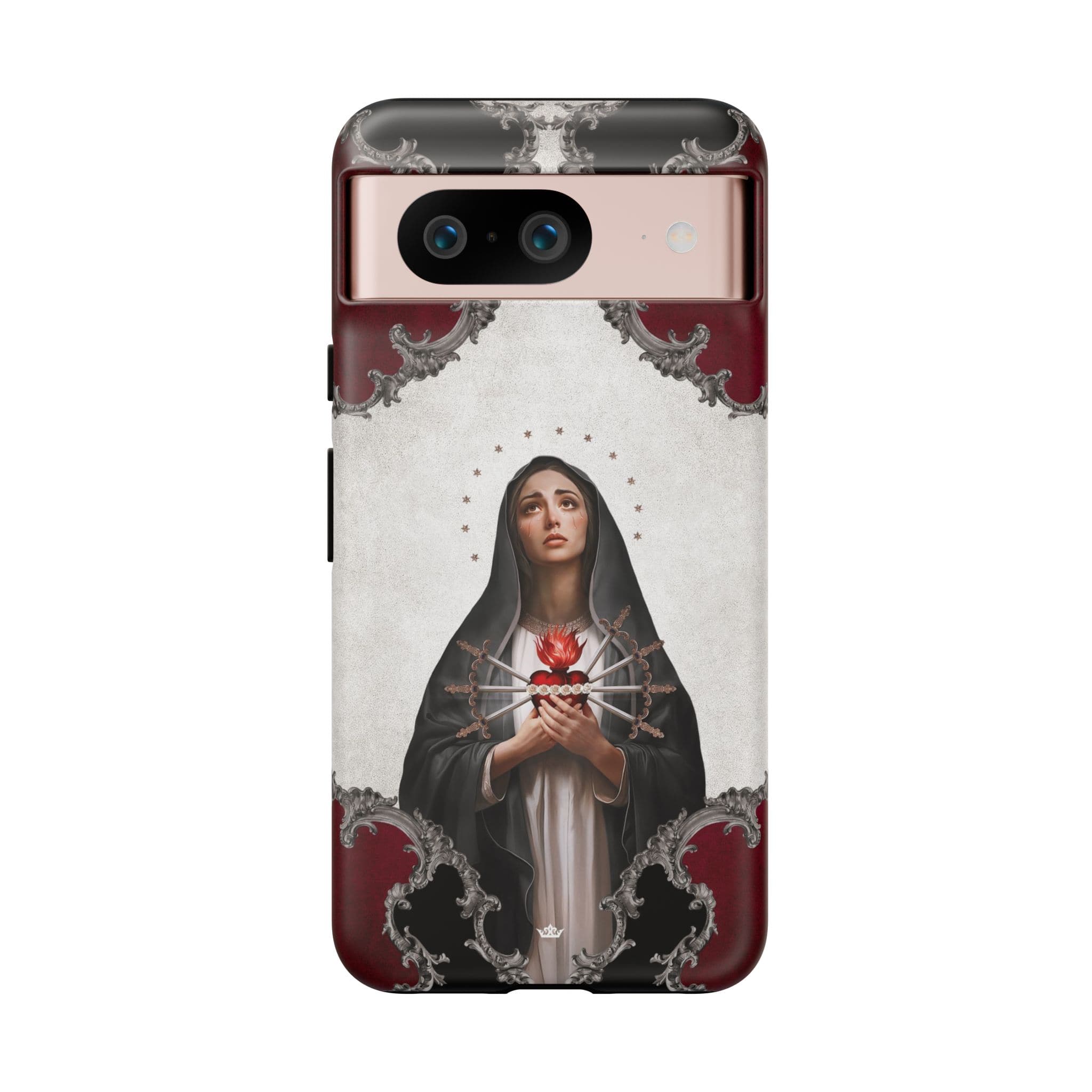 Our Lady of Sorrows Hard Phone Case (Baroque) Copyright VENXARA