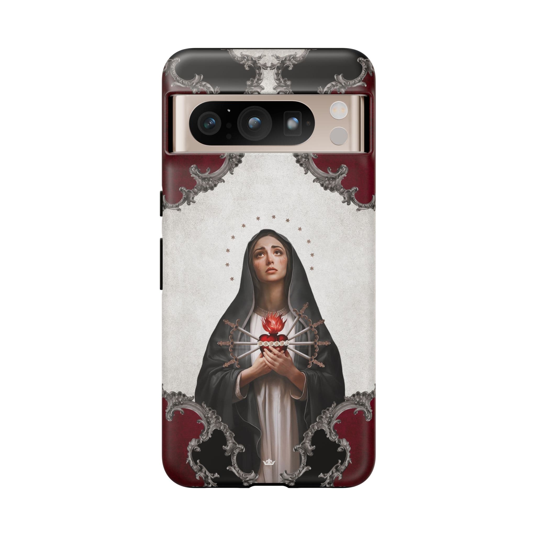 Our Lady of Sorrows Hard Phone Case (Baroque) Copyright VENXARA
