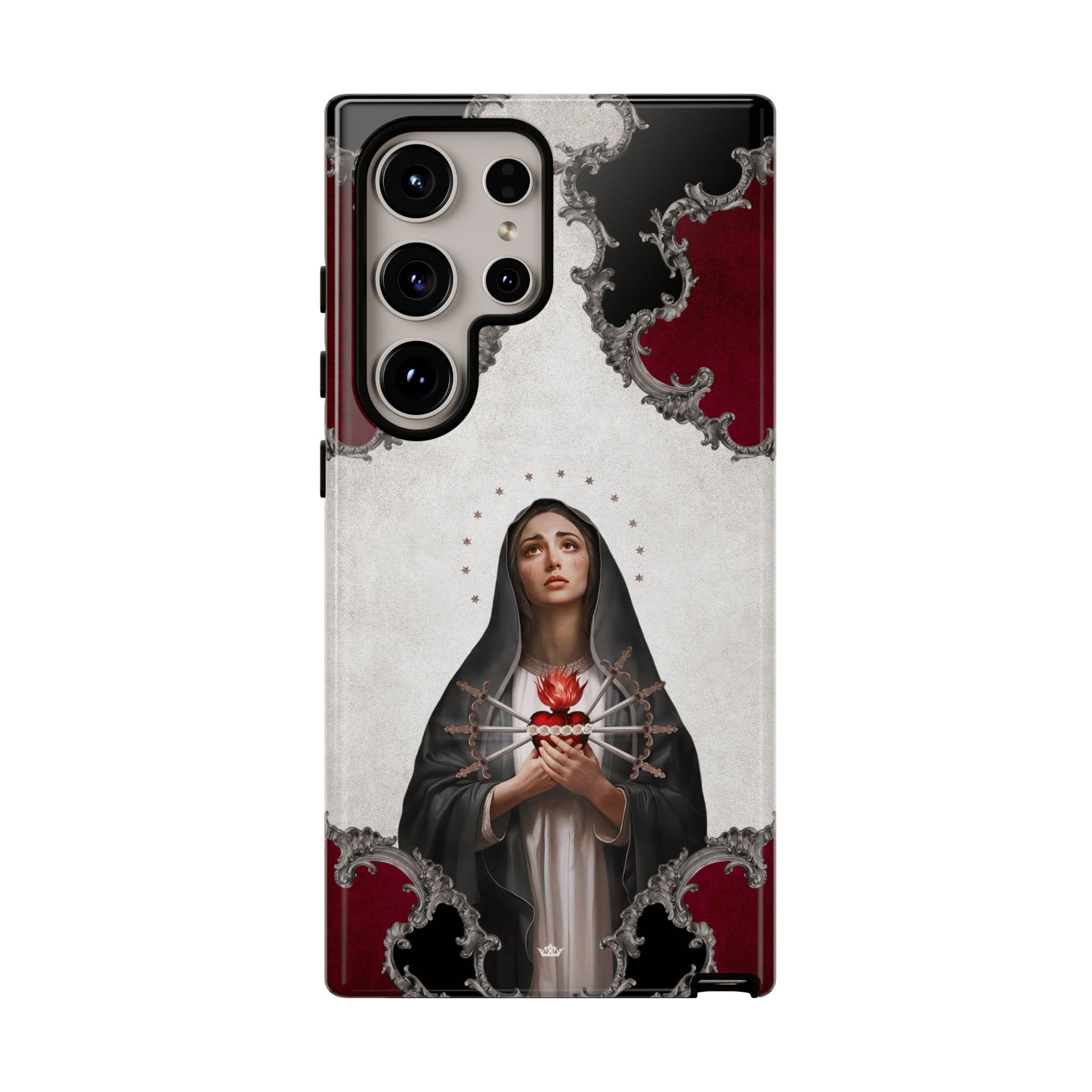 Our Lady of Sorrows Hard Phone Case (Baroque) Copyright VENXARA