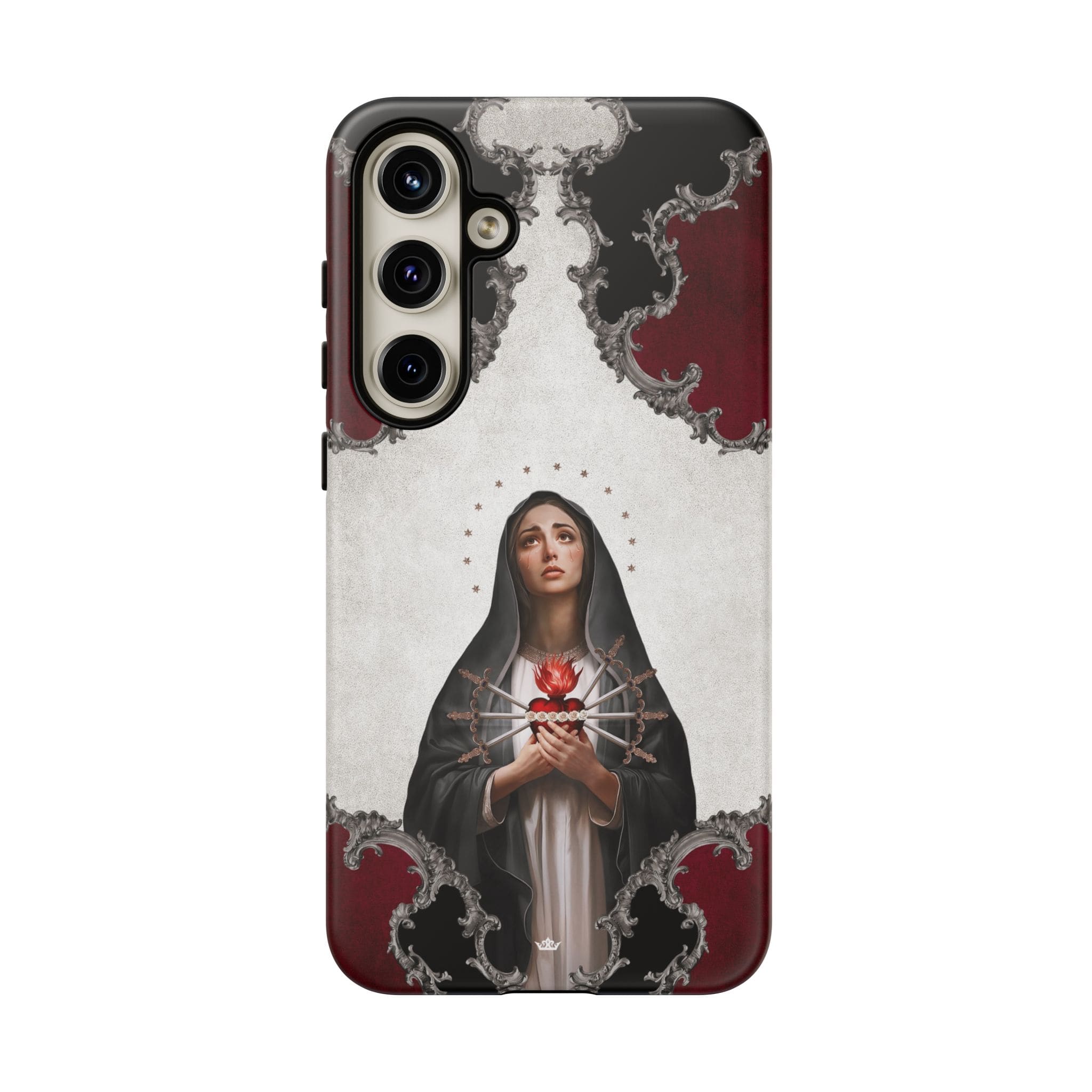 Our Lady of Sorrows Hard Phone Case (Baroque) Copyright VENXARA