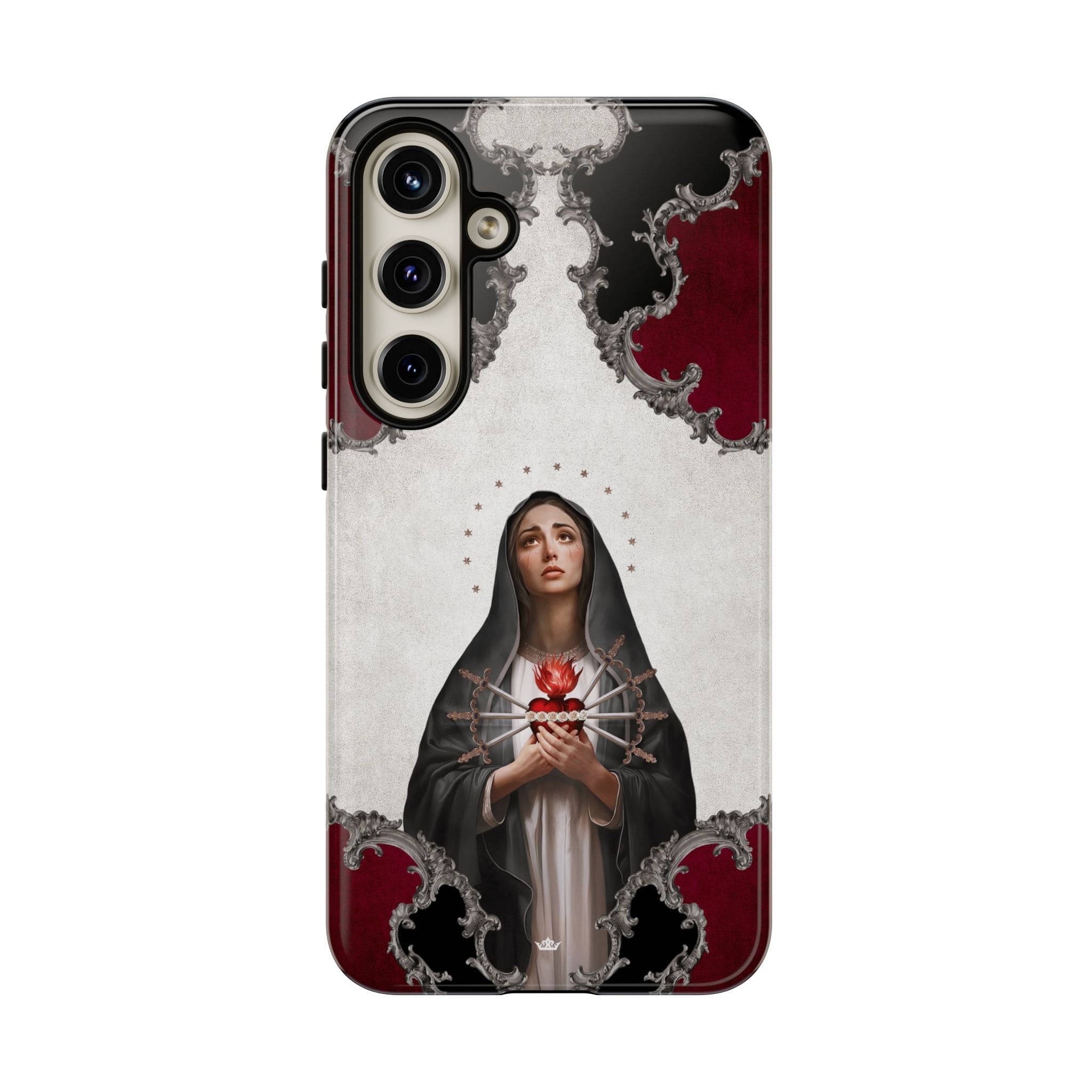 Our Lady of Sorrows Hard Phone Case (Baroque) Copyright VENXARA