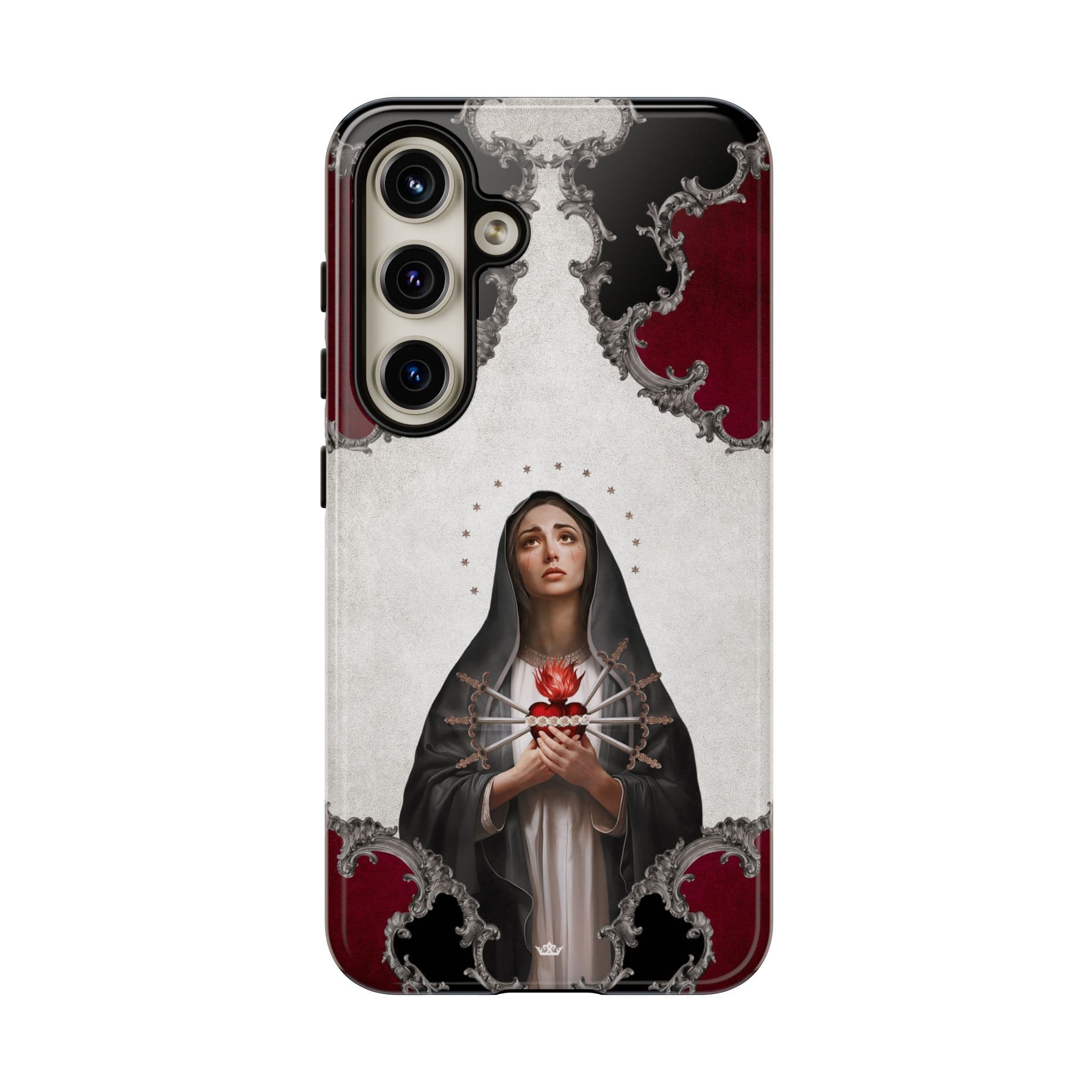 Our Lady of Sorrows Hard Phone Case (Baroque) Copyright VENXARA