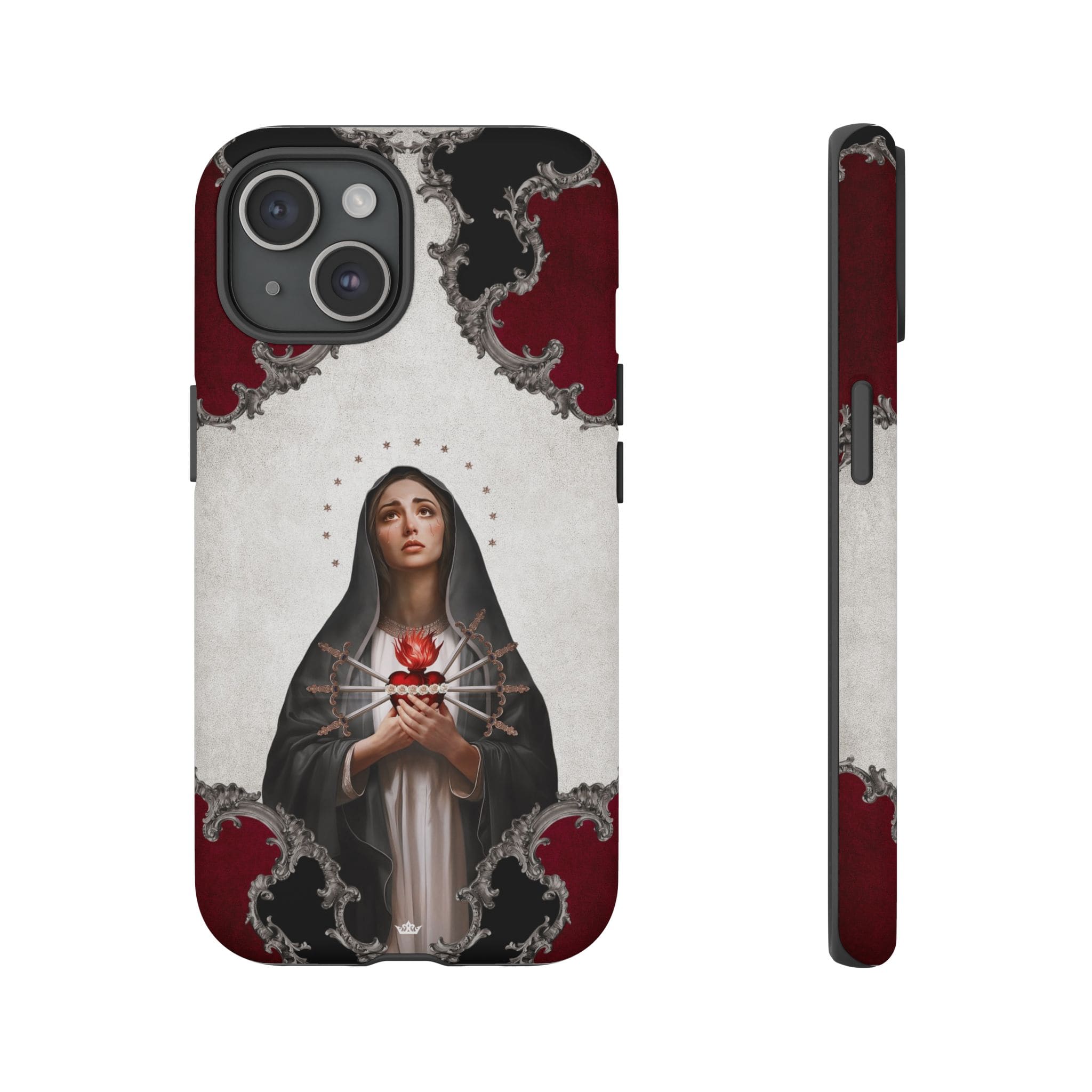 Our Lady of Sorrows Hard Phone Case (Baroque) Copyright VENXARA