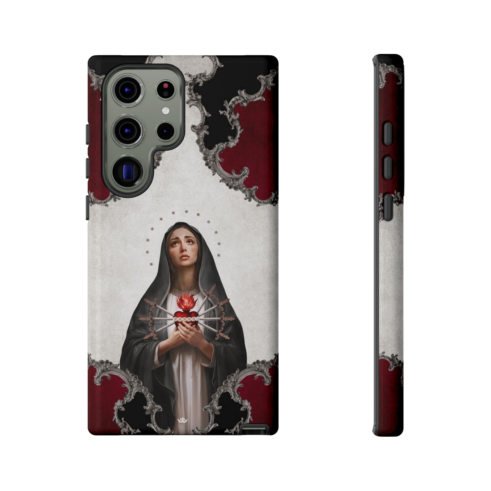 Our Lady of Sorrows Hard Phone Case (Baroque) Copyright VENXARA