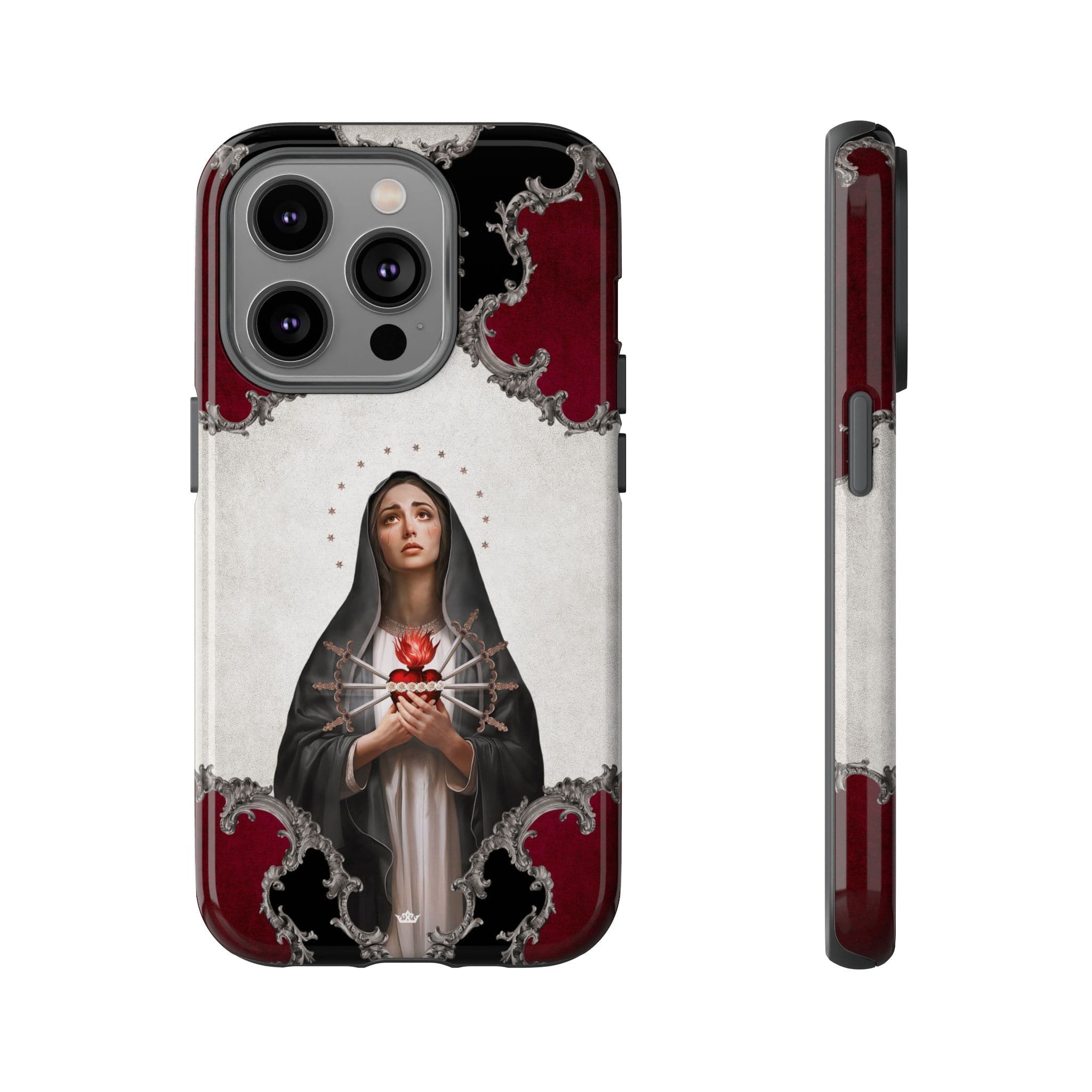 Our Lady of Sorrows Hard Phone Case (Baroque) Copyright VENXARA