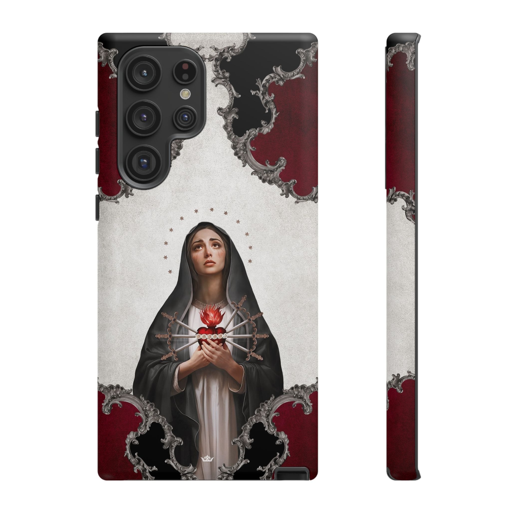 Our Lady of Sorrows Hard Phone Case (Baroque) Copyright VENXARA