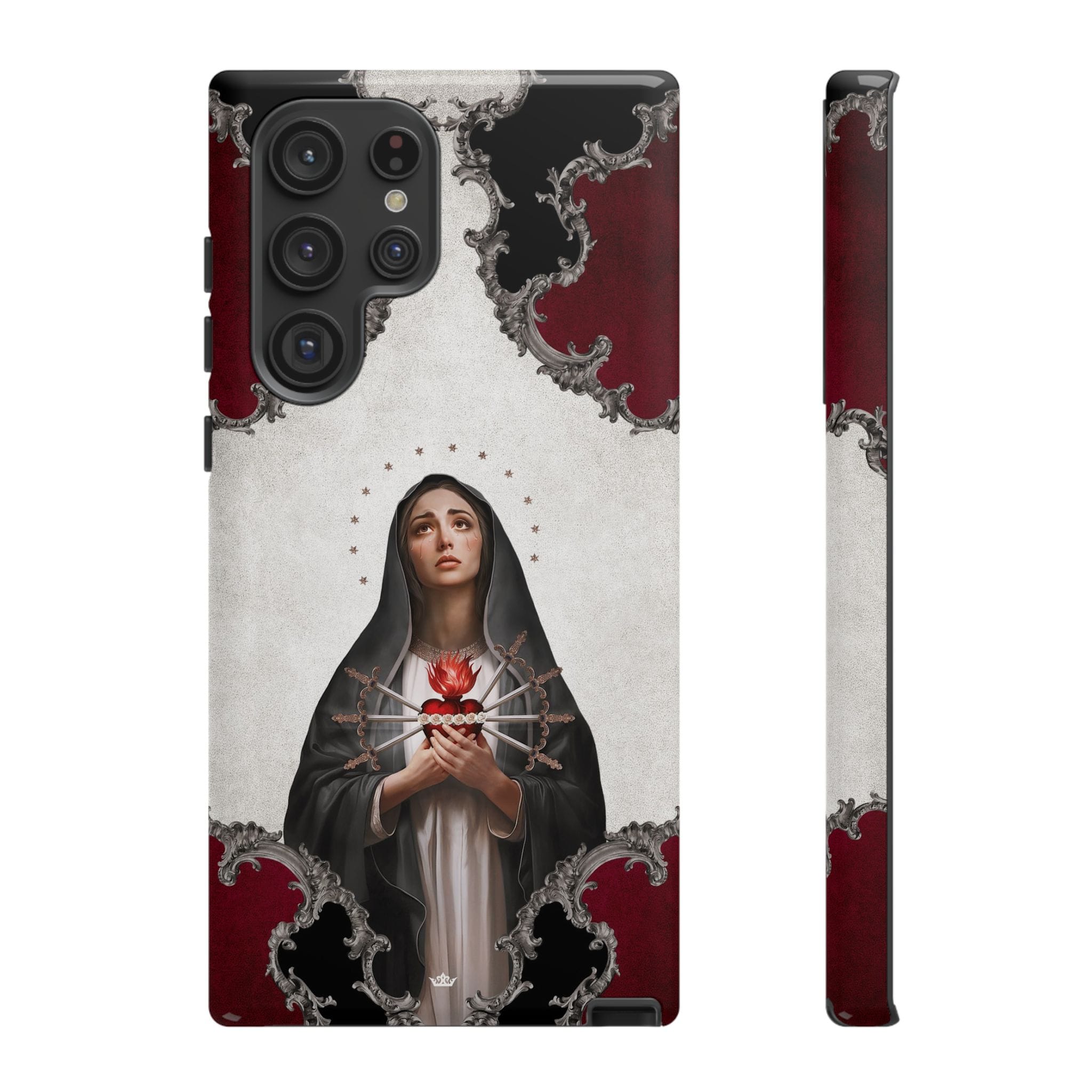 Our Lady of Sorrows Hard Phone Case (Baroque) Copyright VENXARA