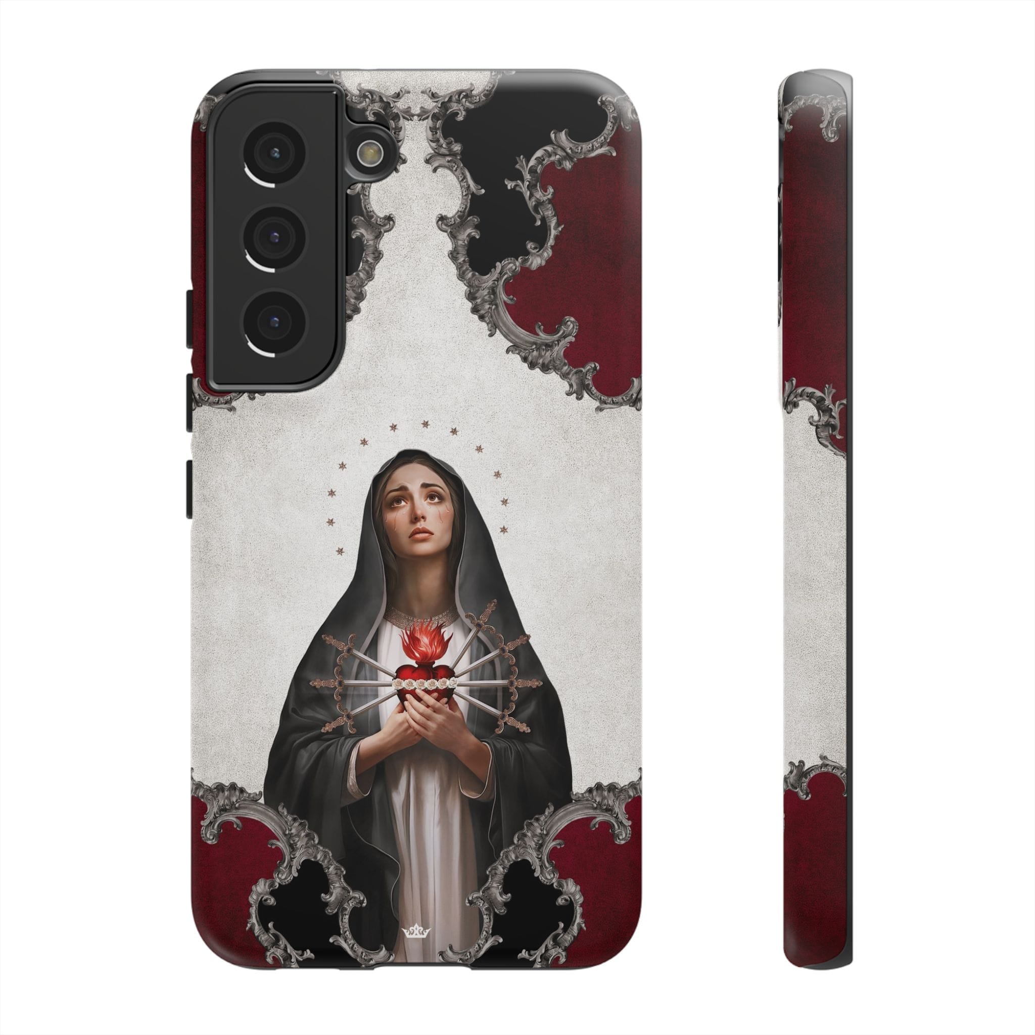 Our Lady of Sorrows Hard Phone Case (Baroque) Copyright VENXARA