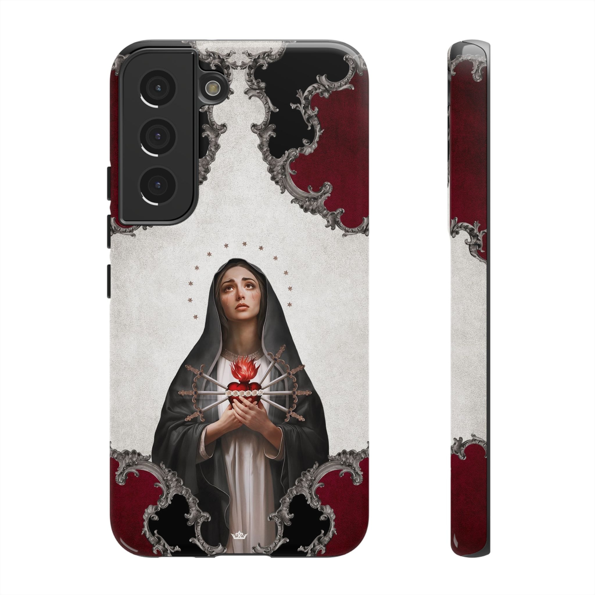 Our Lady of Sorrows Hard Phone Case (Baroque) Copyright VENXARA