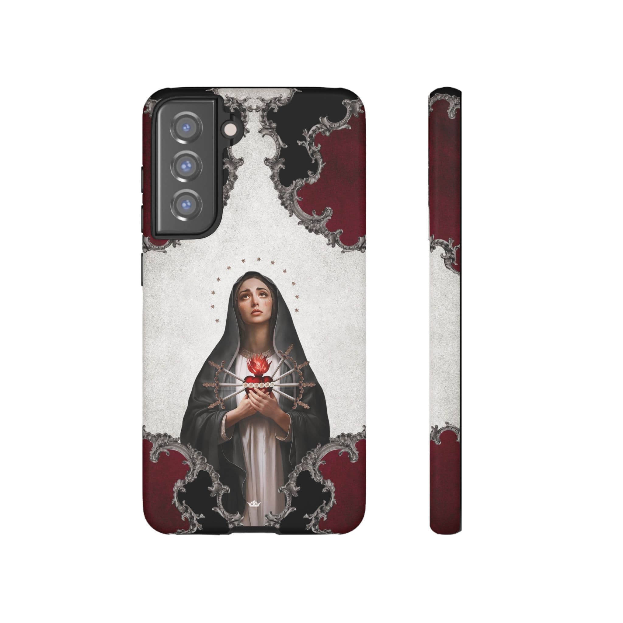 Our Lady of Sorrows Hard Phone Case (Baroque) Copyright VENXARA