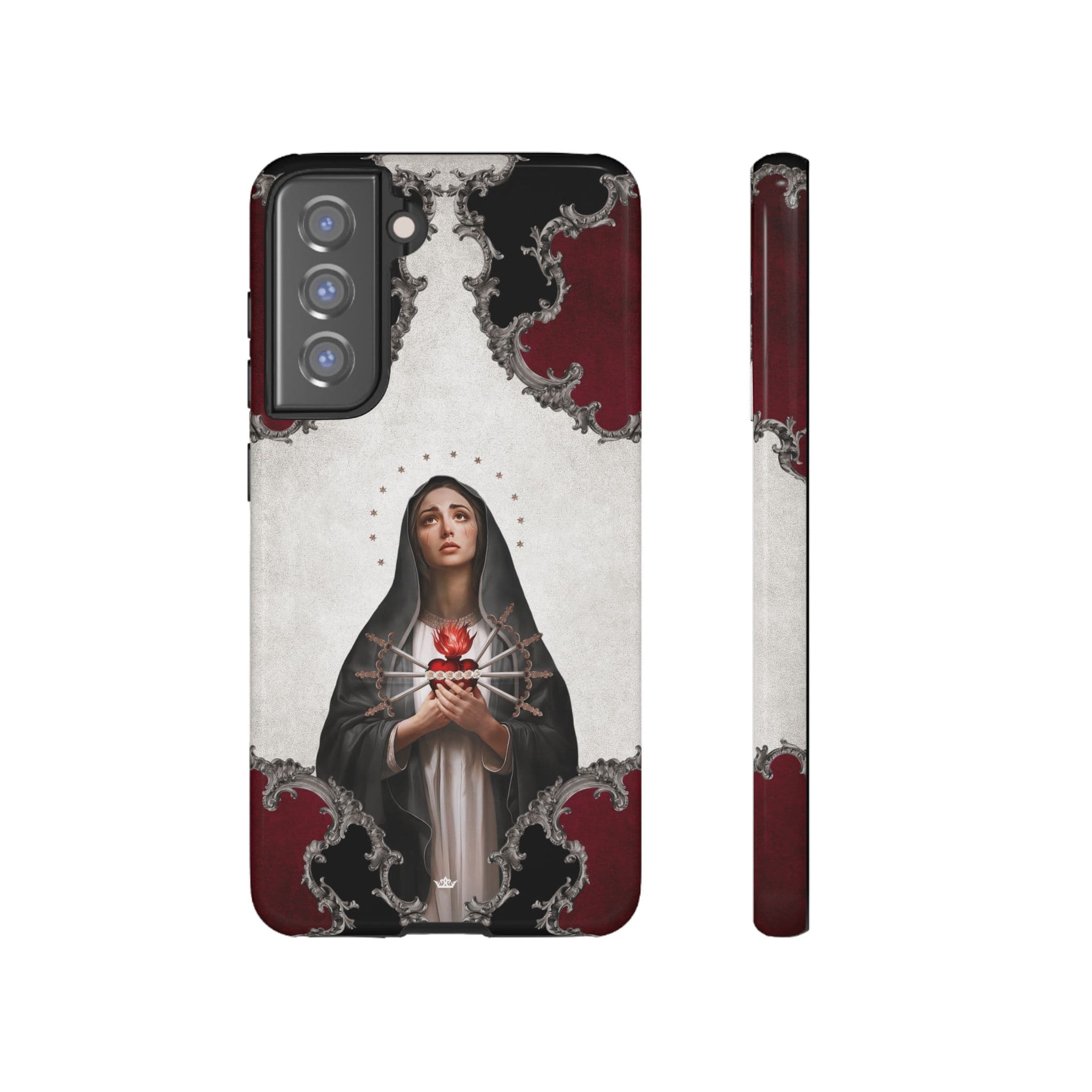 Our Lady of Sorrows Hard Phone Case (Baroque) Copyright VENXARA