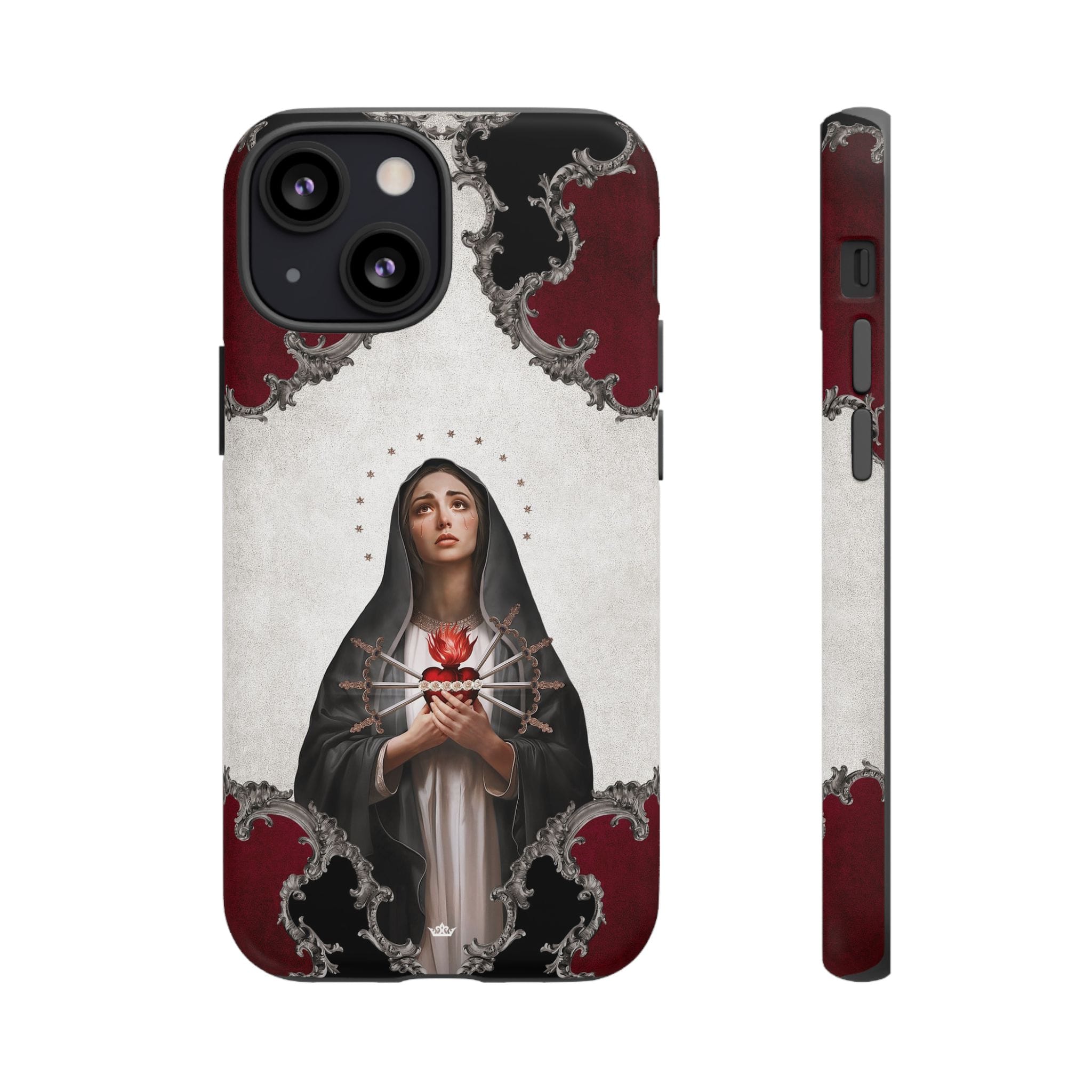 Our Lady of Sorrows Hard Phone Case (Baroque) Copyright VENXARA