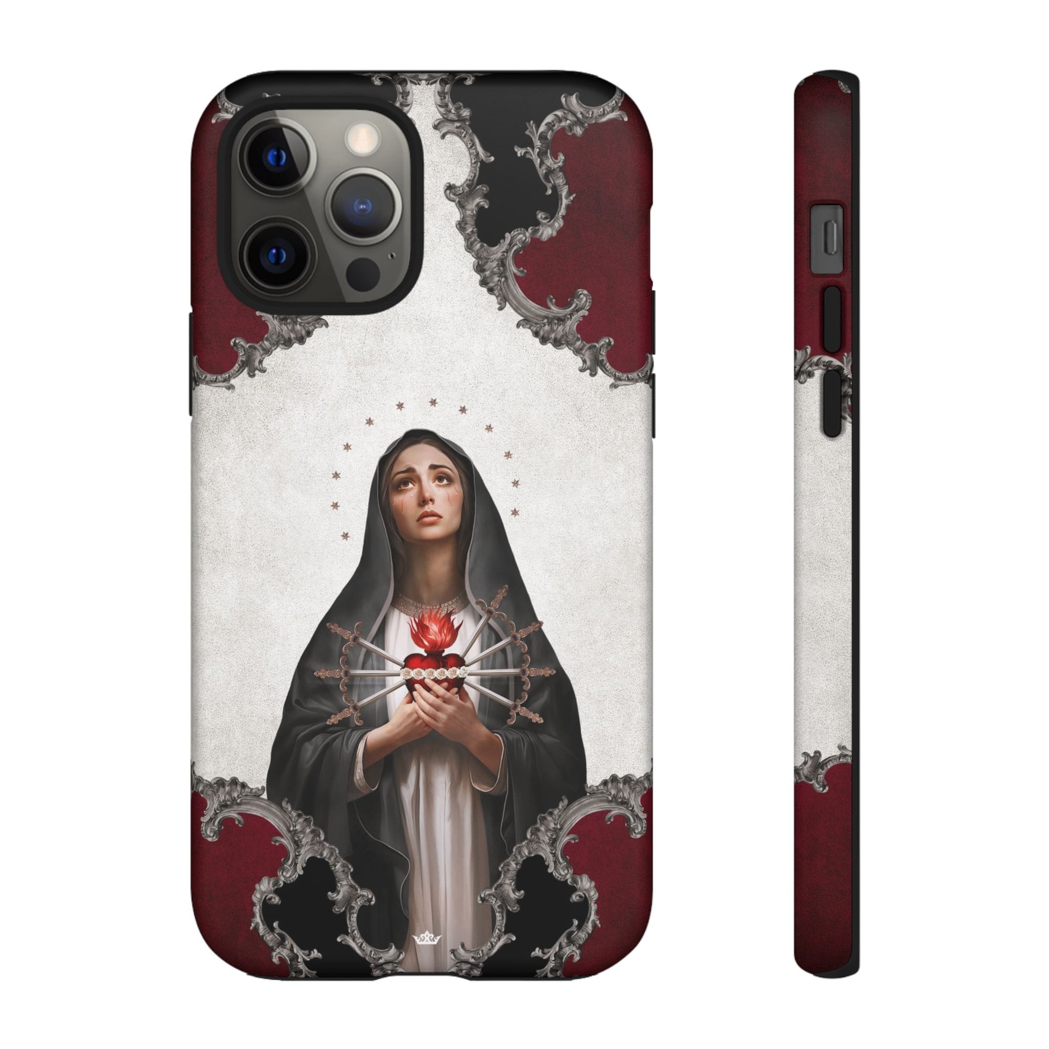 Our Lady of Sorrows Hard Phone Case (Baroque) Copyright VENXARA
