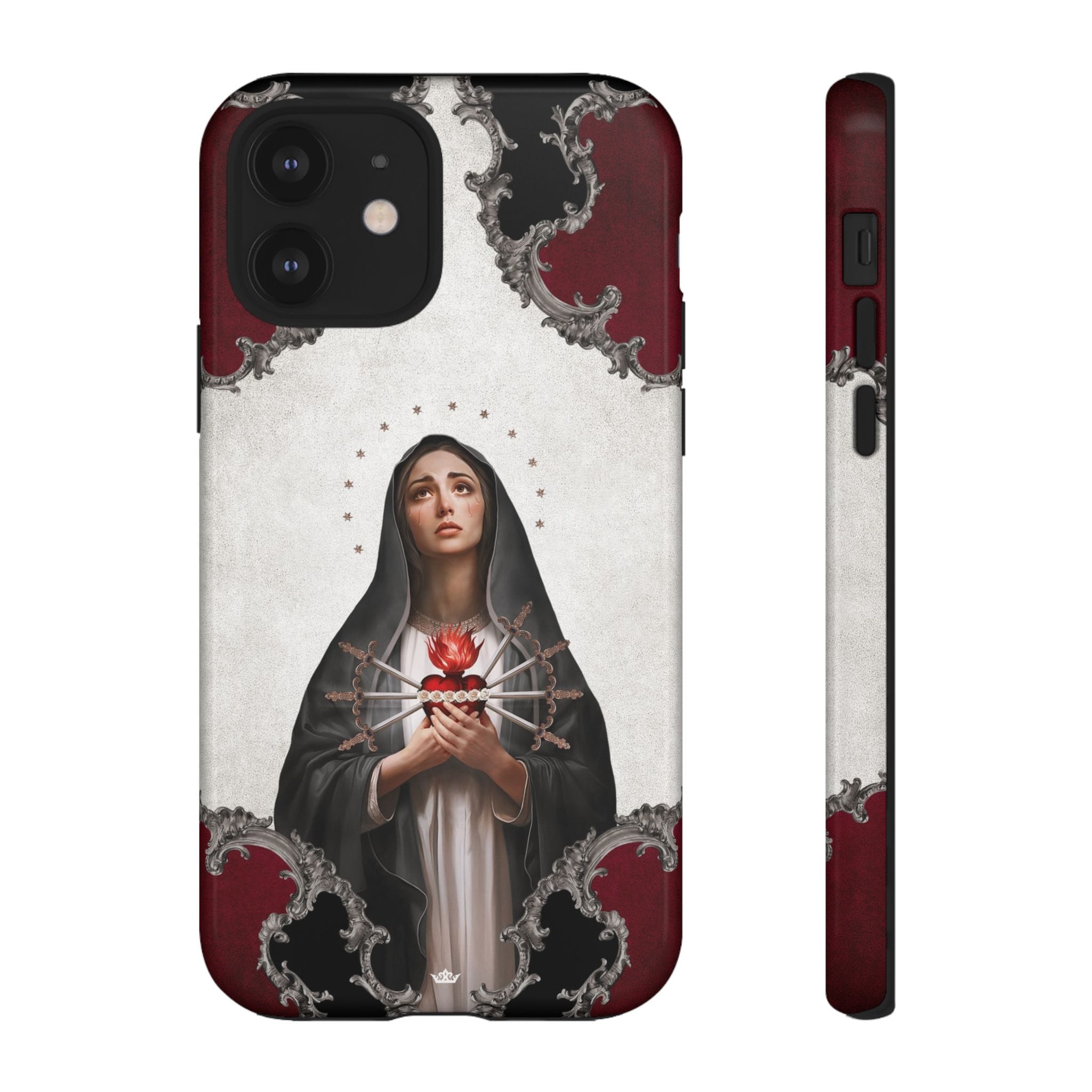 Our Lady of Sorrows Hard Phone Case (Baroque) Copyright VENXARA
