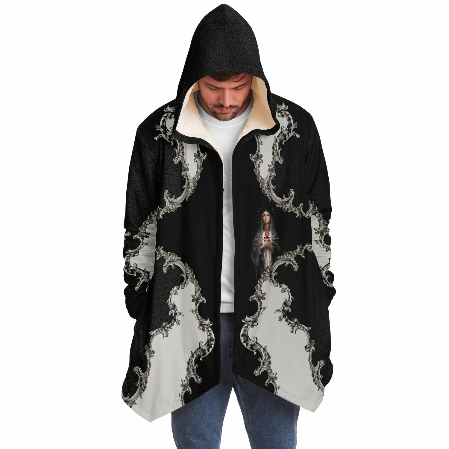Our Lady of Sorrows Microfleece Cloak (Baroque Leopard) - VENXARA®