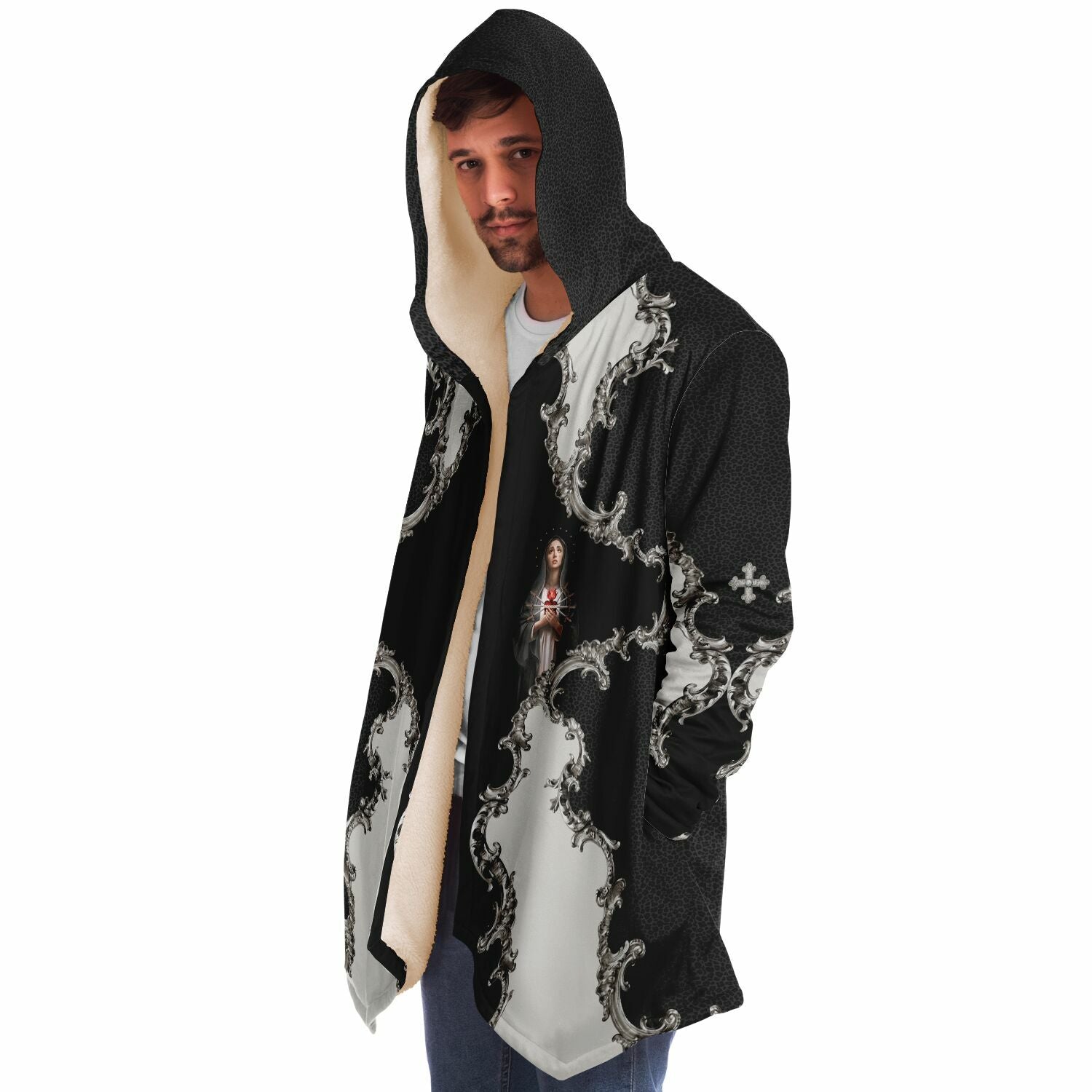 Our Lady of Sorrows Microfleece Cloak (Baroque Leopard) - VENXARA®