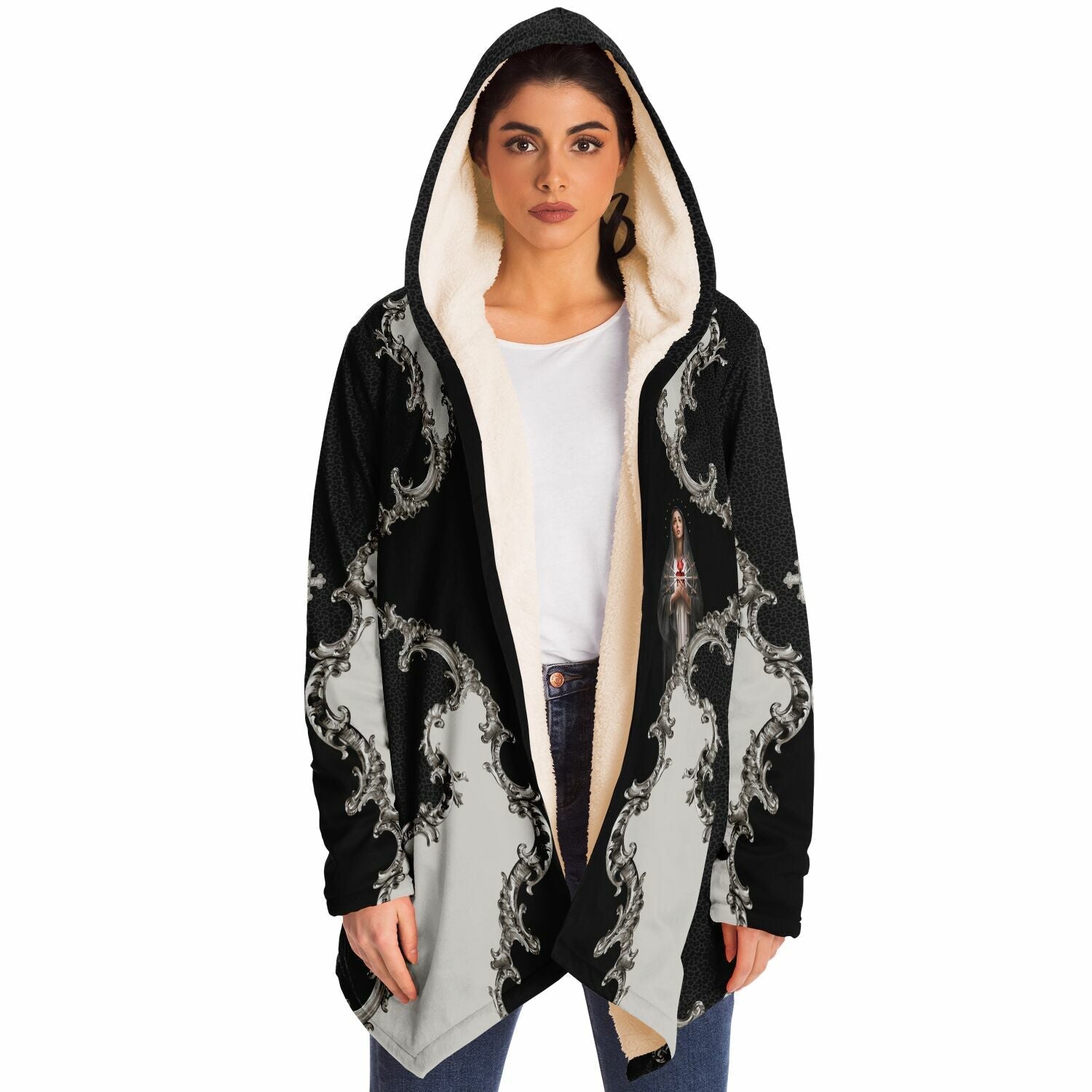 Our Lady of Sorrows Microfleece Cloak (Baroque Leopard) - VENXARA®