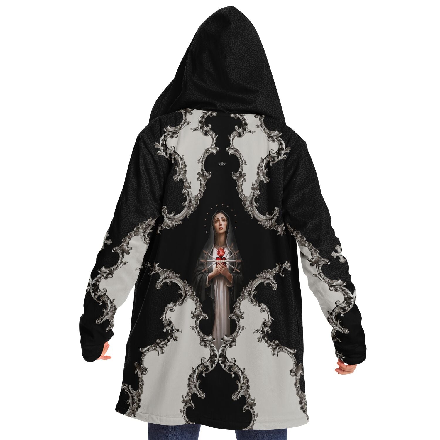 Our Lady of Sorrows Microfleece Cloak (Baroque Leopard) - VENXARA®
