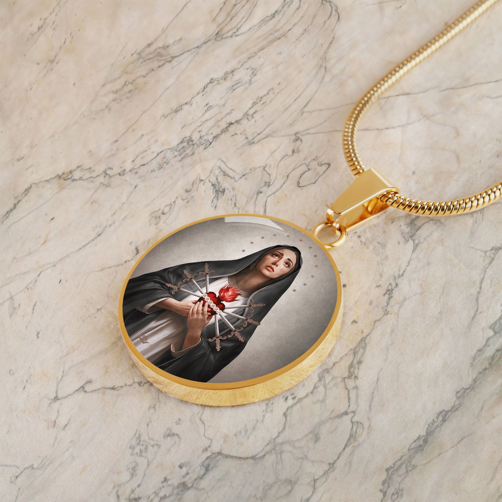 Our Lady of Sorrows Pendant Necklace - VENXARA®