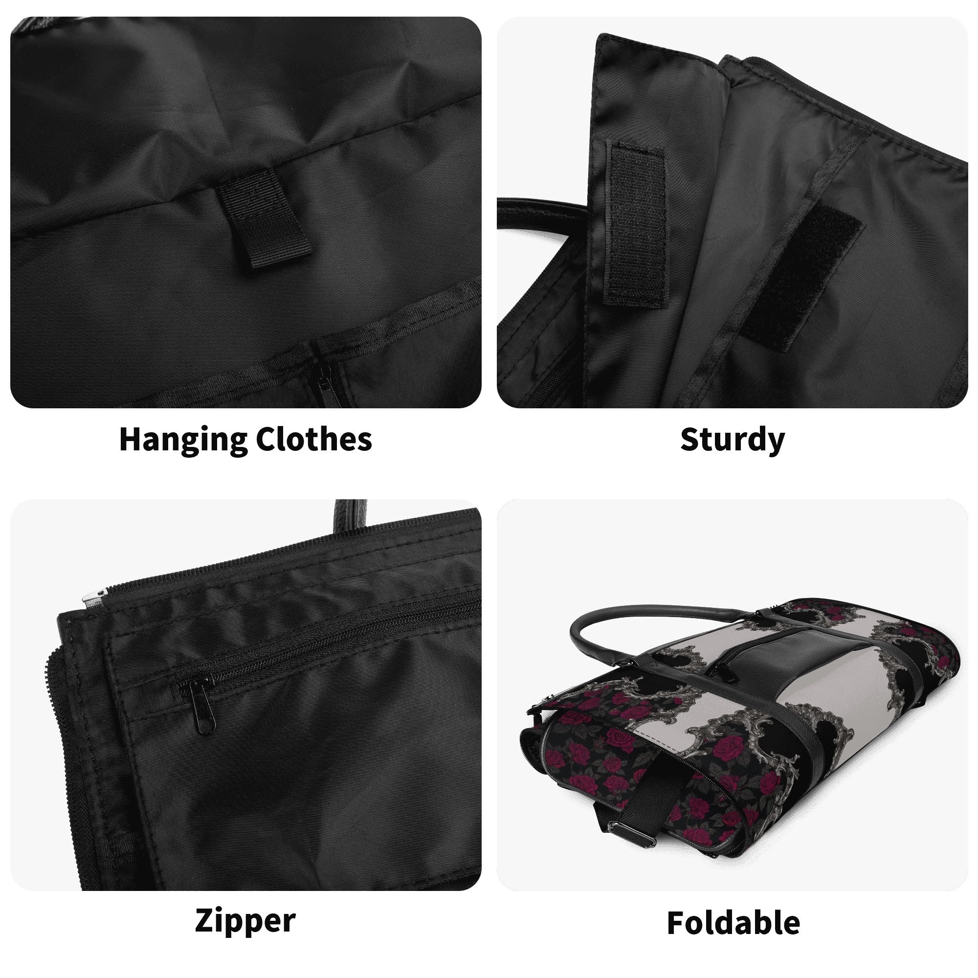 Our Lady of Sorrows Travel Bag (Baroque Roses) - VENXARA®
