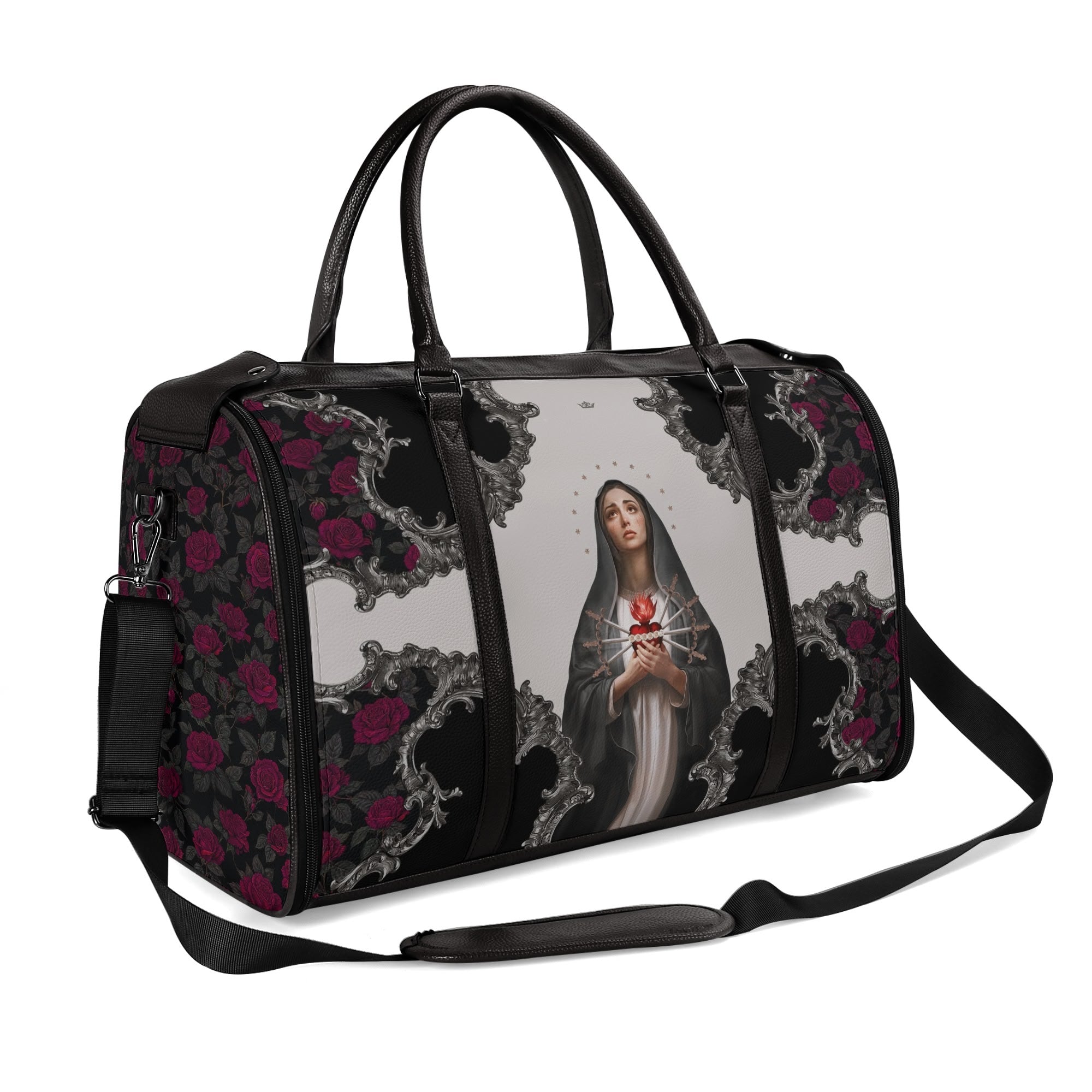 Our Lady of Sorrows Travel Bag (Baroque Roses) - VENXARA®