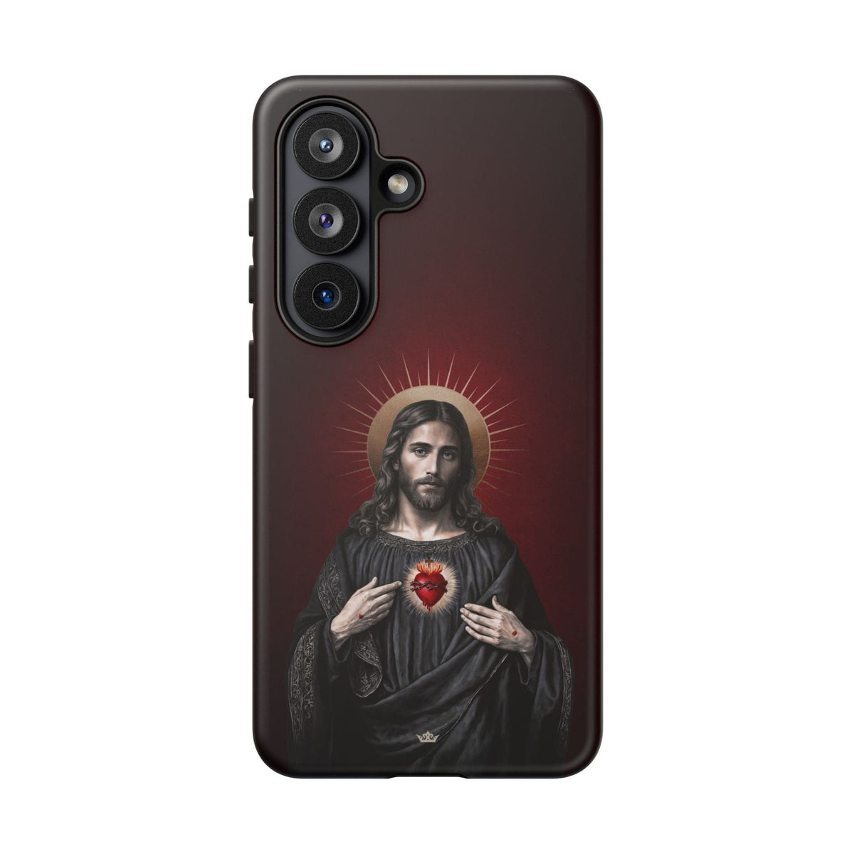 Sacred Heart of Jesus Hard Phone Case (Vintage Garnet) Copyright VENXARA