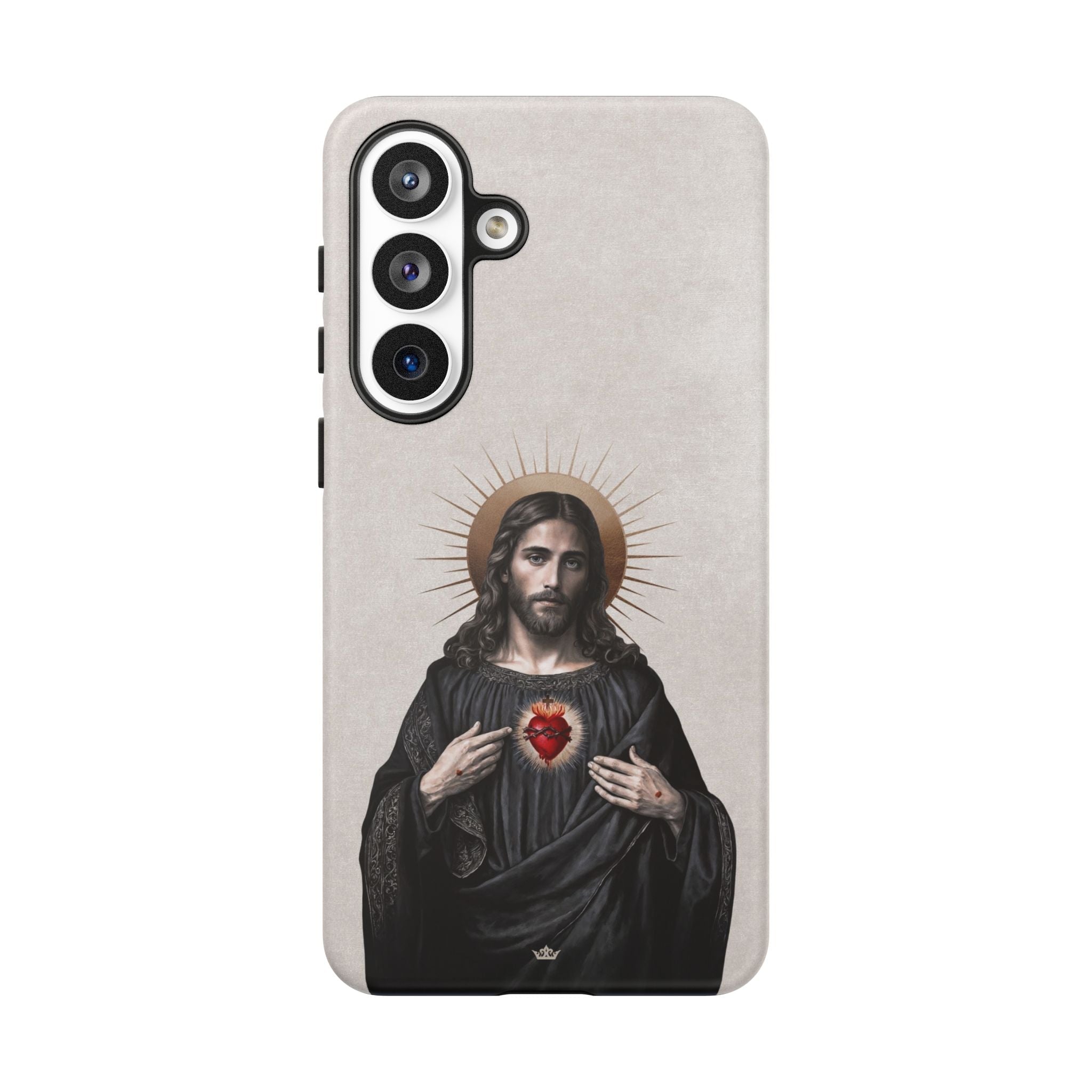 Sacred Heart of Jesus Hard Phone Case (Vintage Ivory) - VENXARA