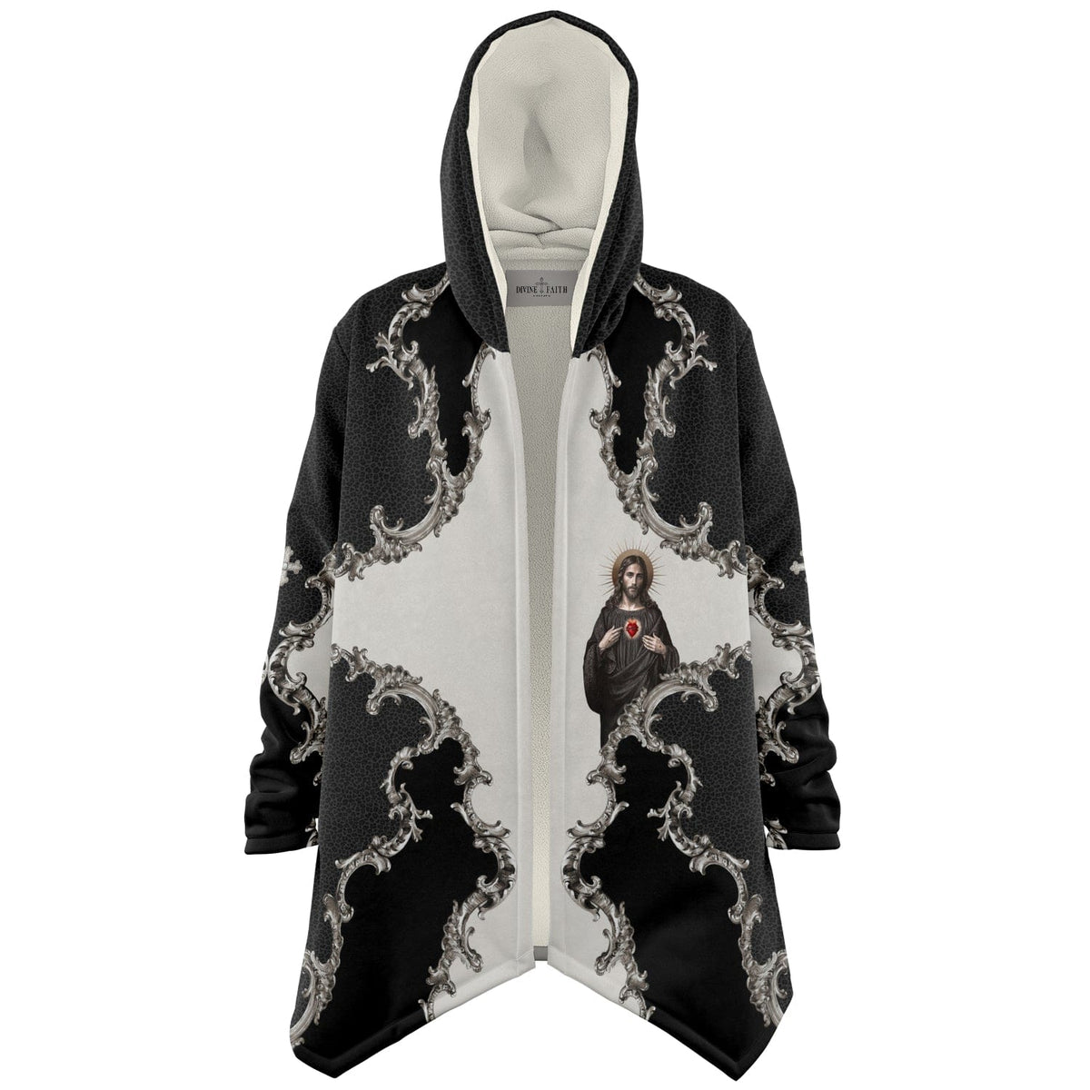 Sacred Heart of Jesus Microfleece Cloak (Baroque Leopard) Copyright VENXARA