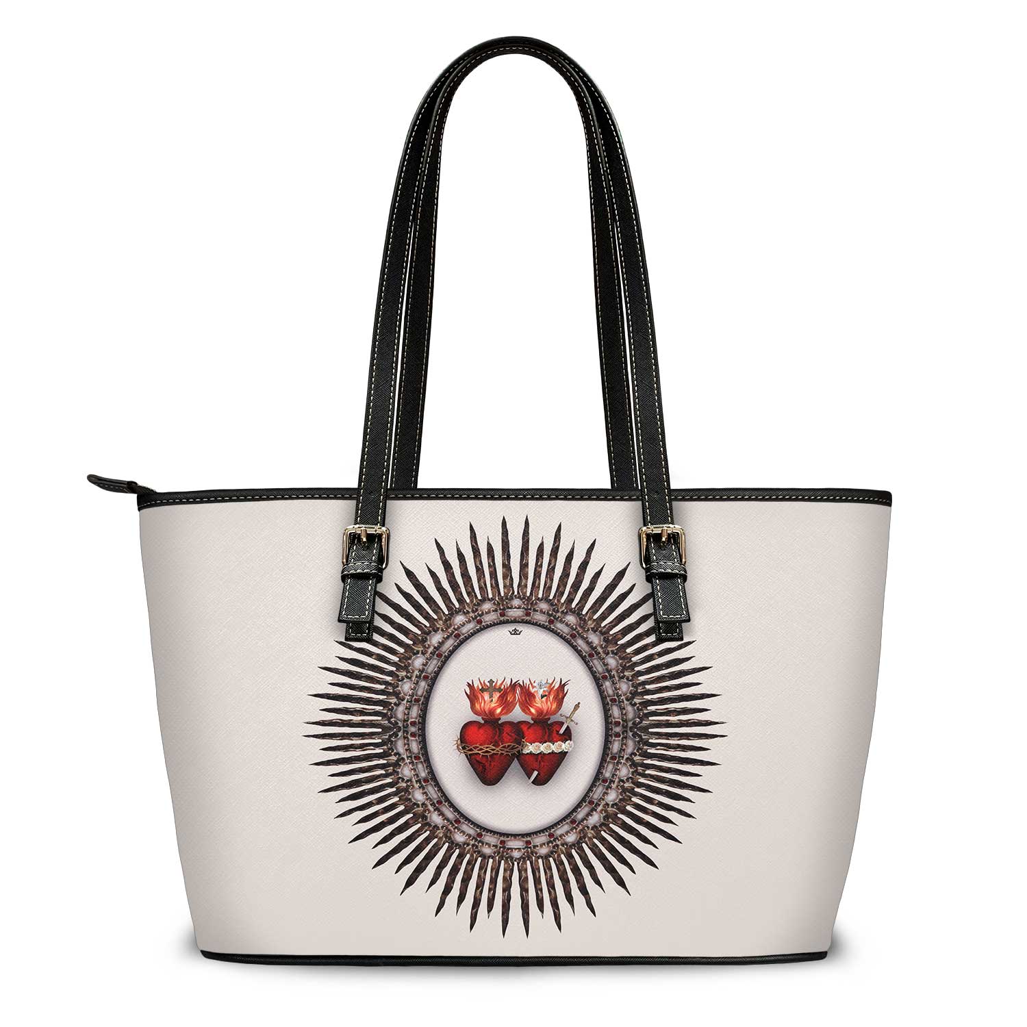 Sacred Hearts II Tote Bag (Sand) - VENXARA®